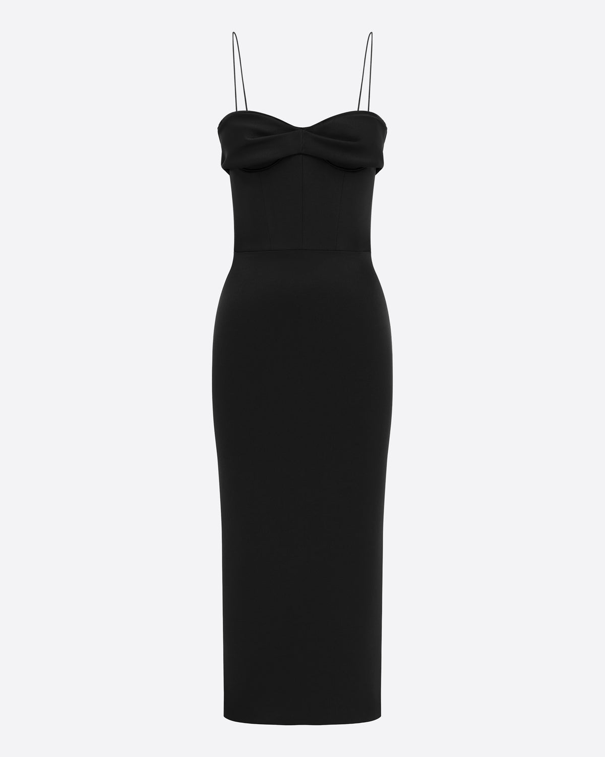 Pinch Dress in Satin Crepe