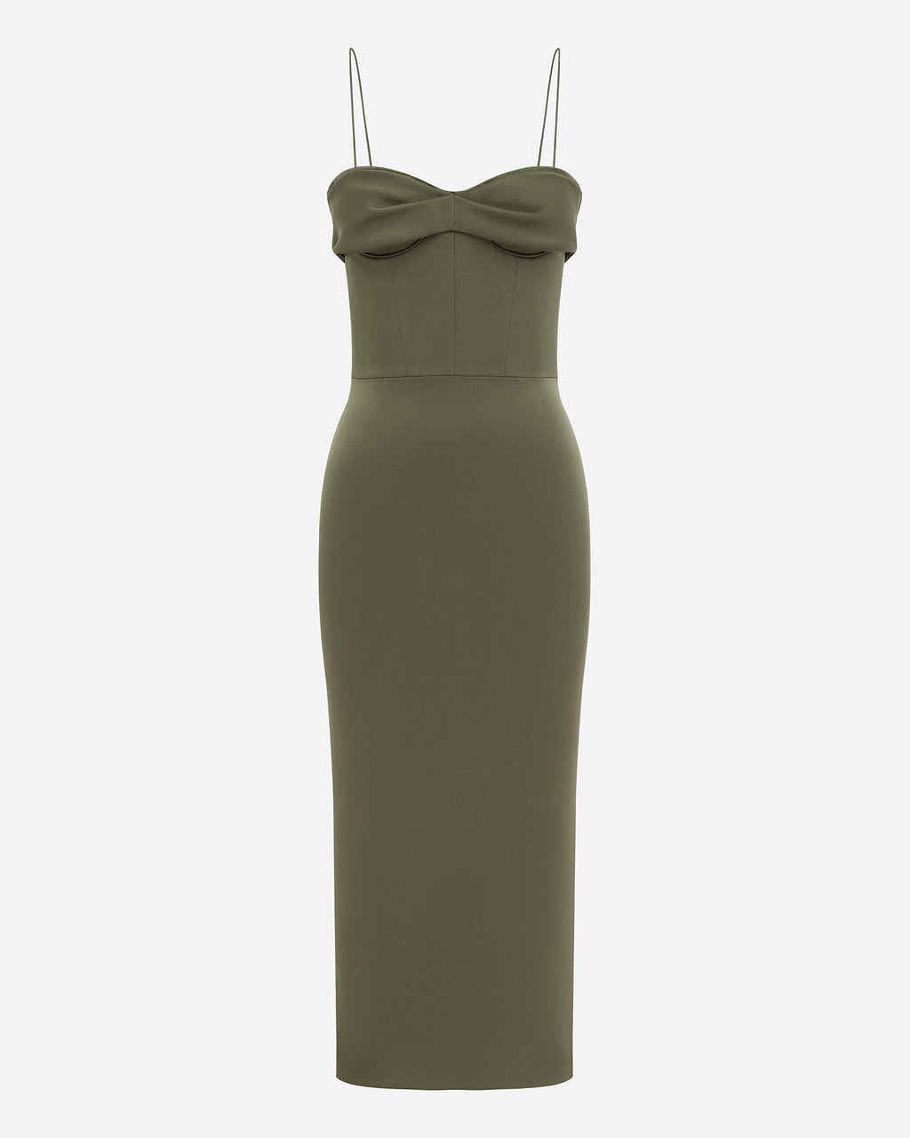 Pinch Dress in Satin Crepe