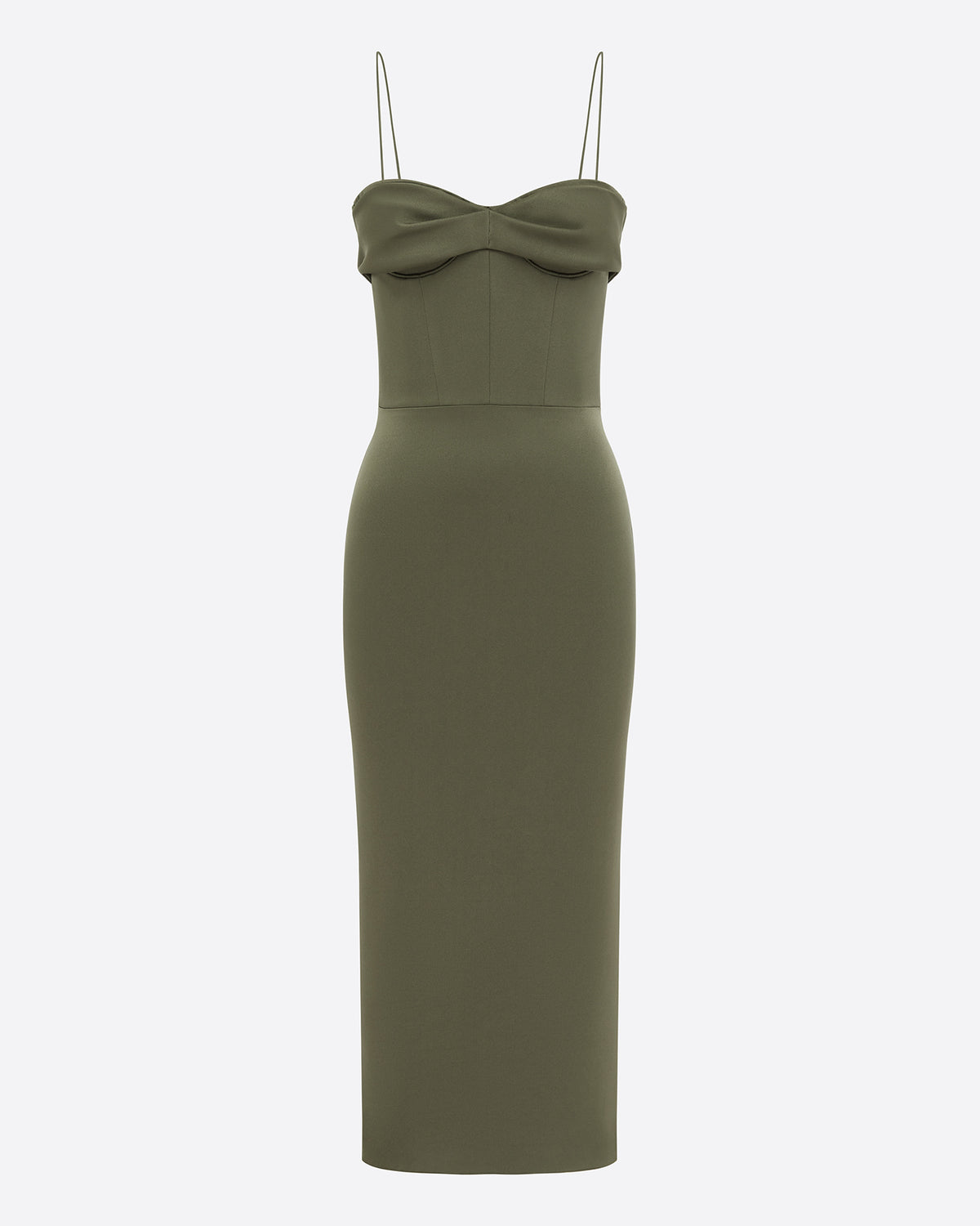 Pinch Dress in Satin Crepe