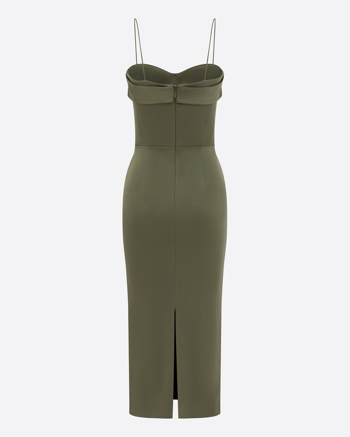 Pinch Dress in Satin Crepe