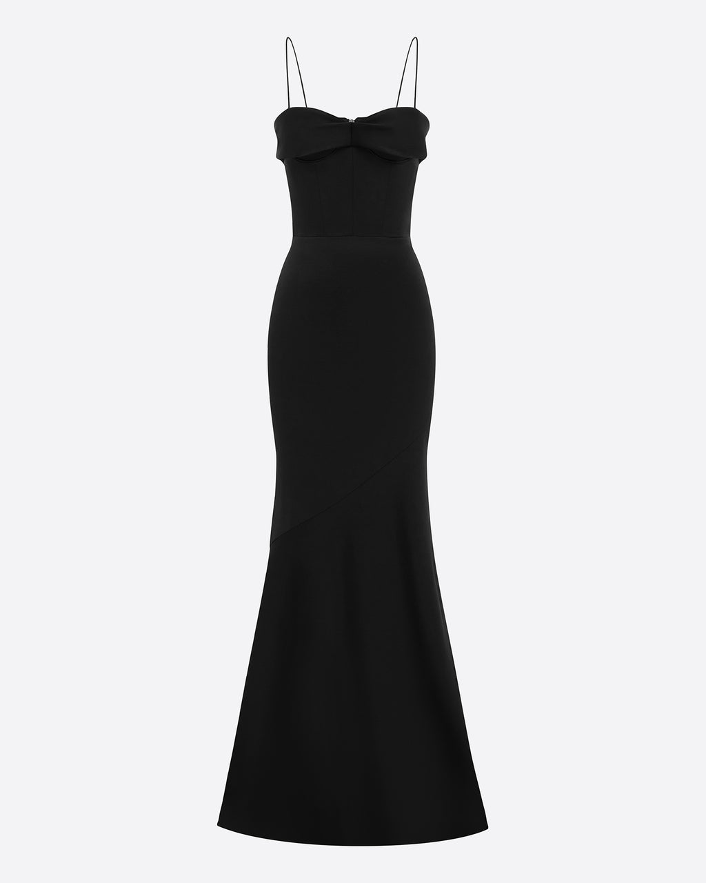 Pinch Gown in Satin Crepe