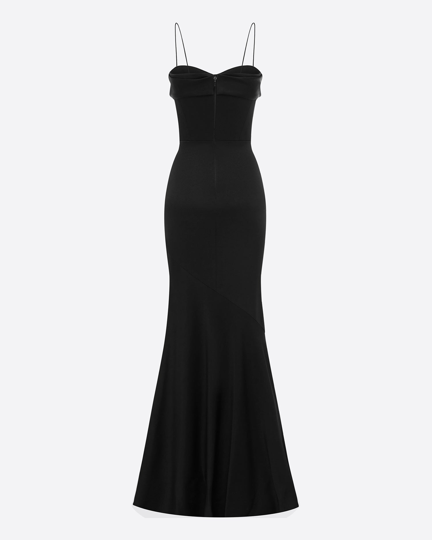 Pinch Gown in Satin Crepe