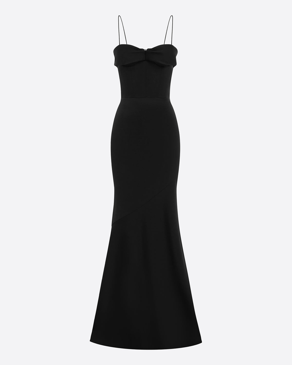 Pinch Gown in Satin Crepe