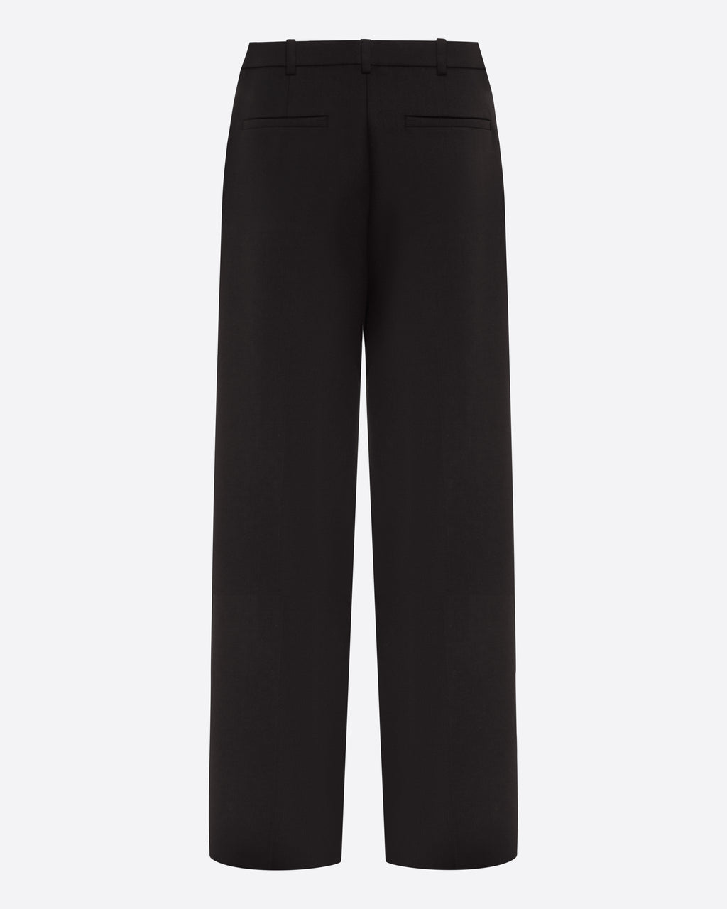 Pleated Trouser in Wool Suiting