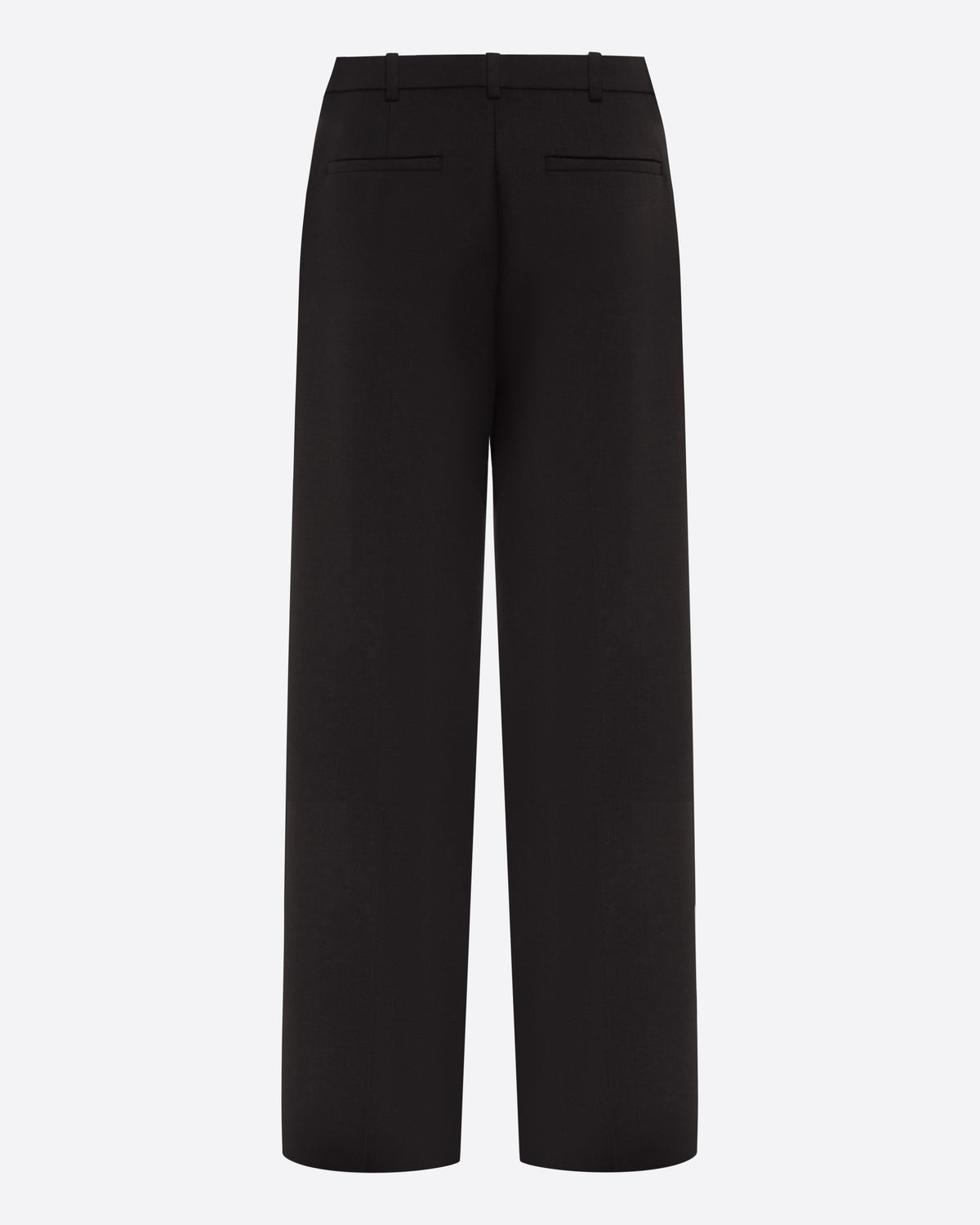 Pleated Trouser in Wool Suiting