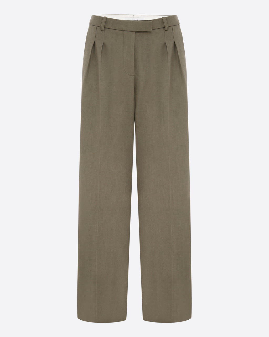 Pleated Trouser in Wool Suiting
