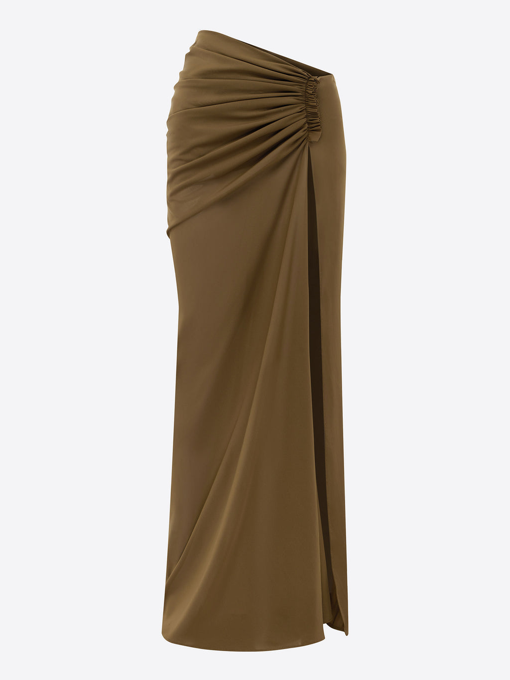 Ruched Skirt in Stretch Mesh - s0235re27-ruched-skirt-in-powermesh-bronze-11.jpg