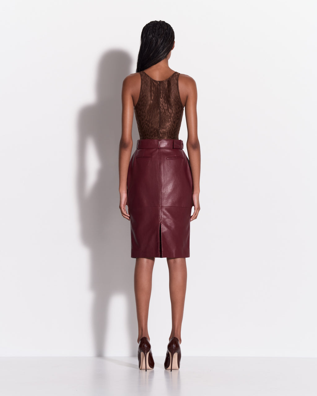 Scoop Singlet Bodysuit in Leopard Lace