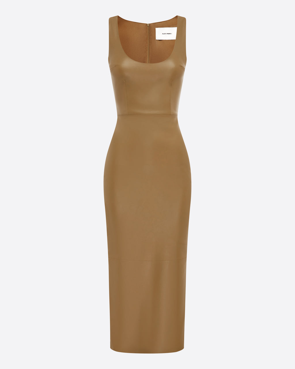 Scoop Singlet Dress in Leather