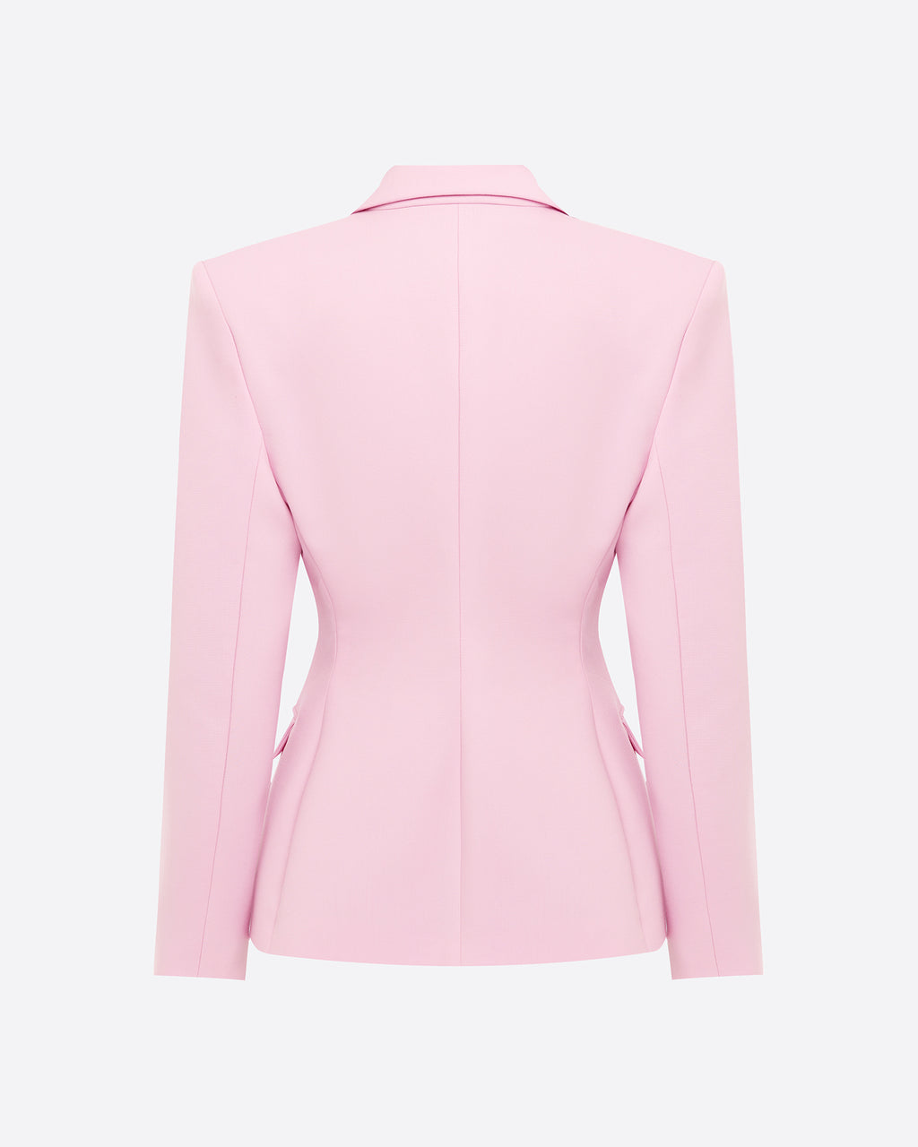 Single Breasted Contour Blazer in Wool Suiting
