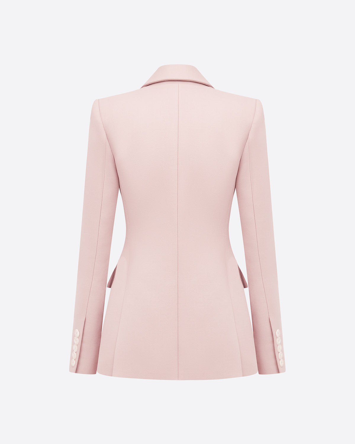 Single Breasted Fitted Blazer in Wool Suiting
