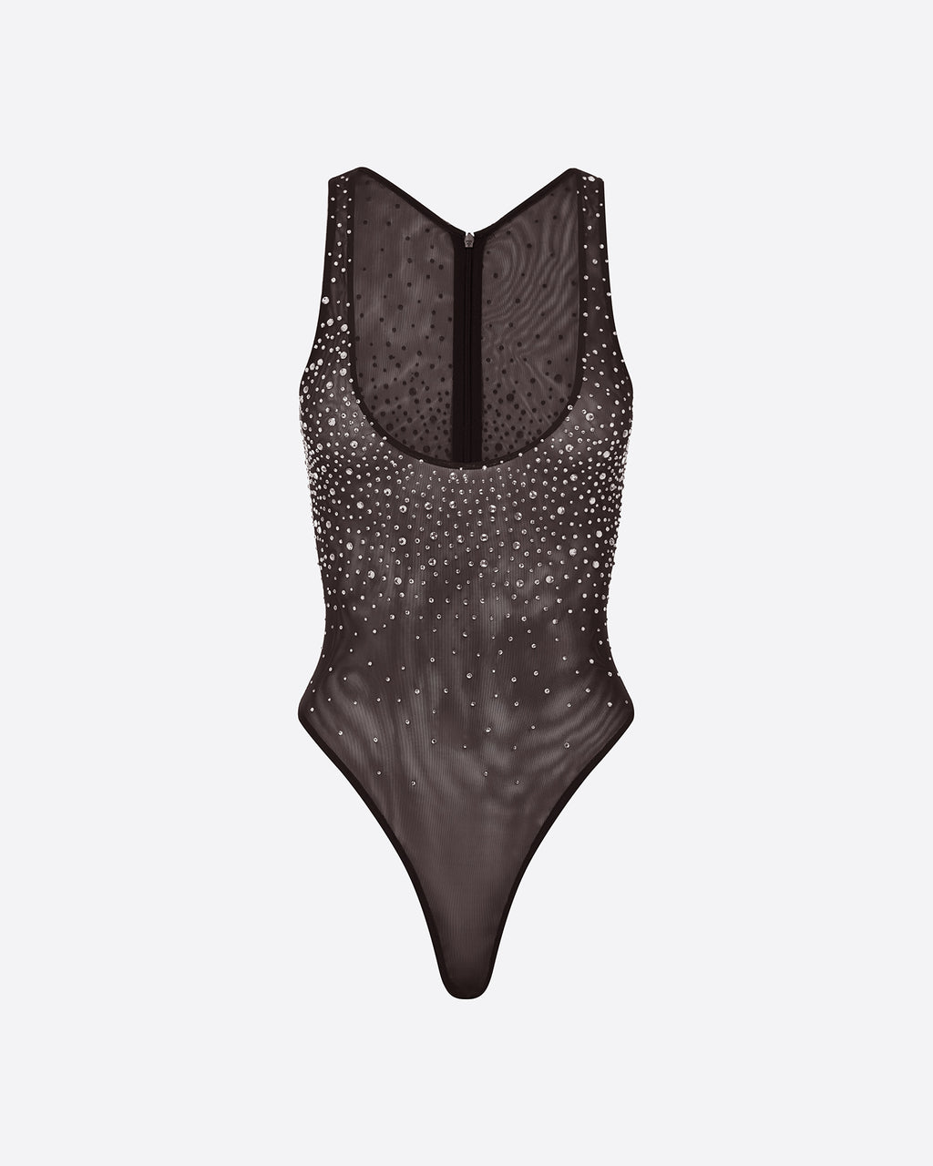 Singlet Bodysuit in Crystal Mesh