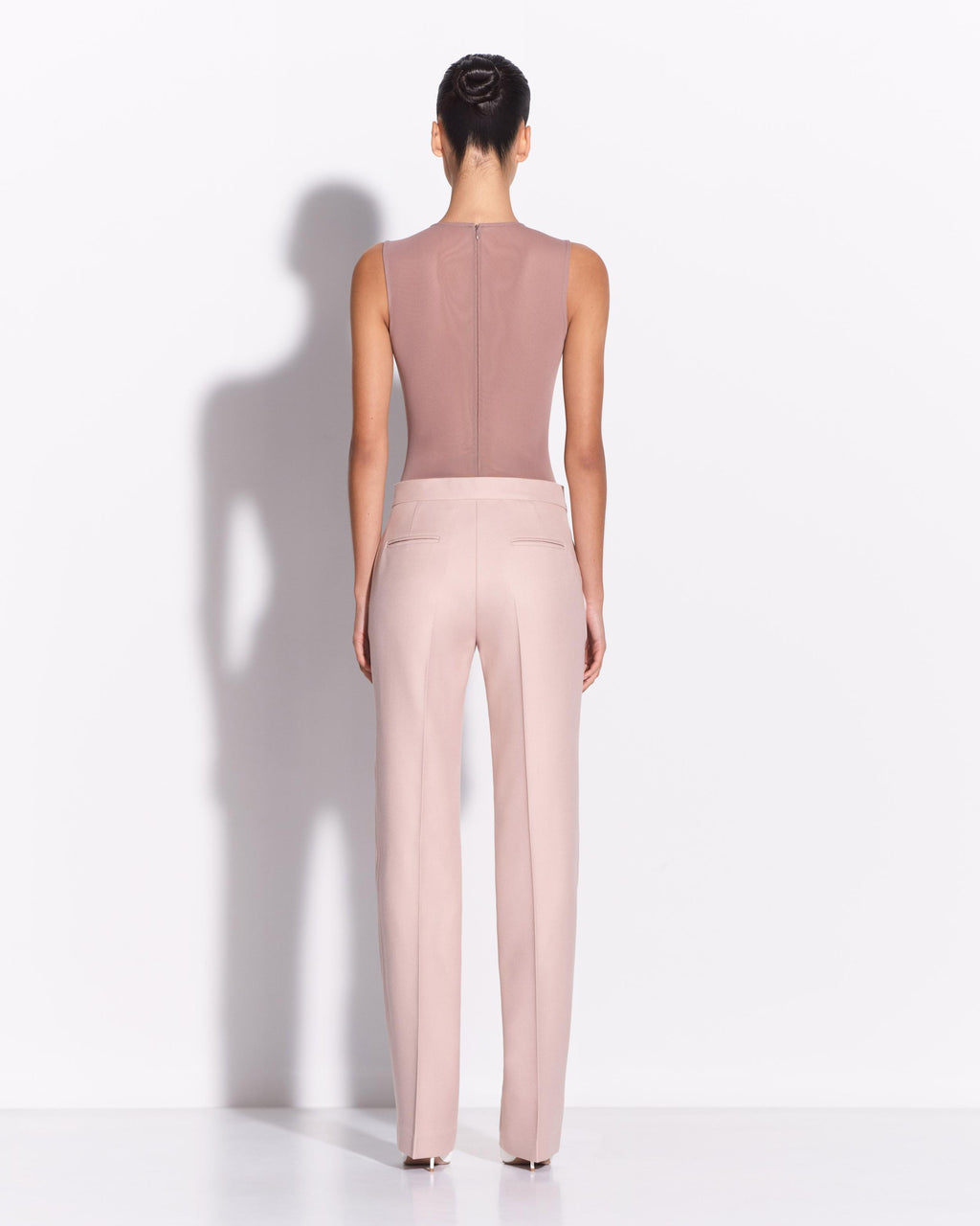 Sleeveless Bodysuit in Stretch Mesh