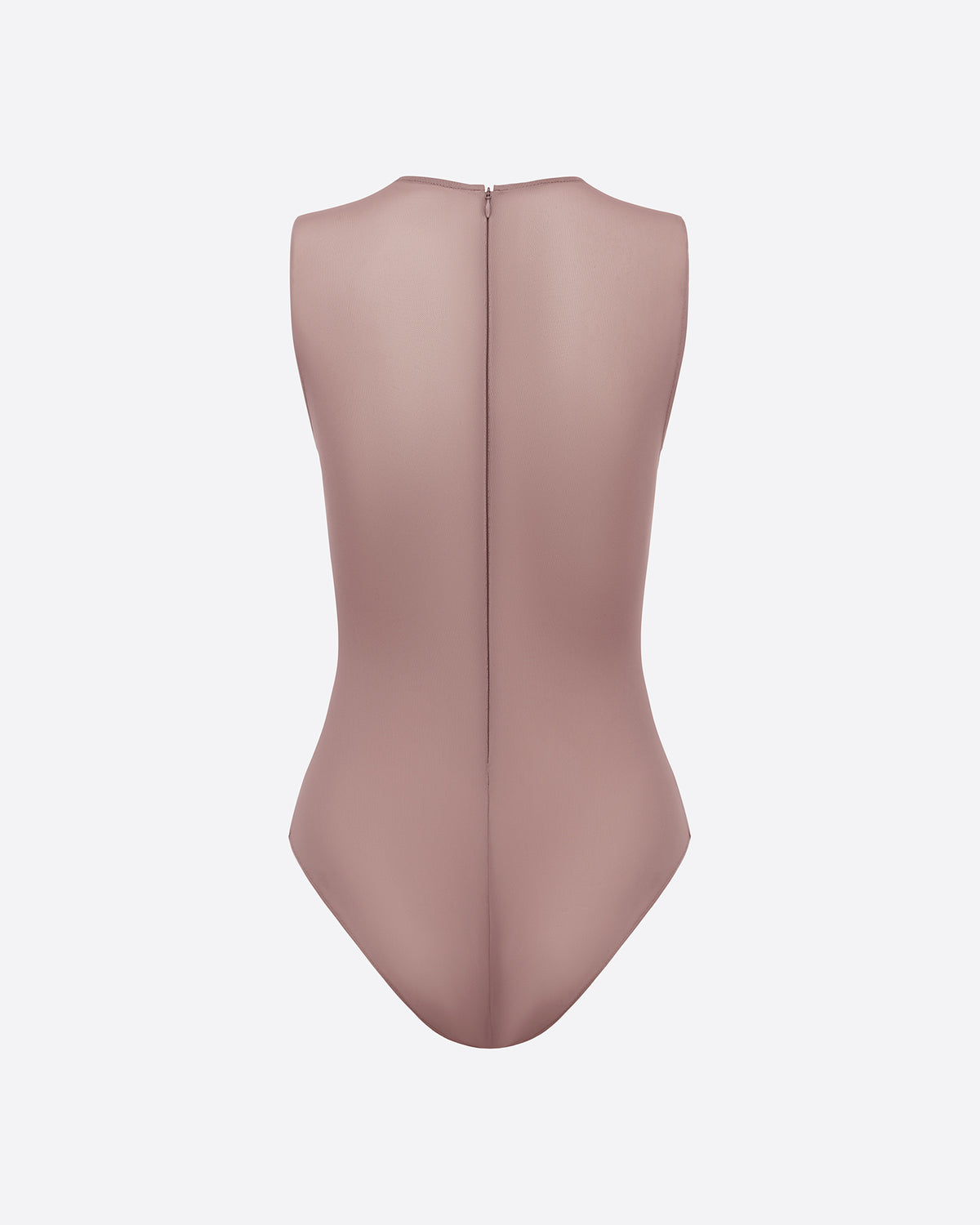 Sleeveless Bodysuit in Stretch Mesh