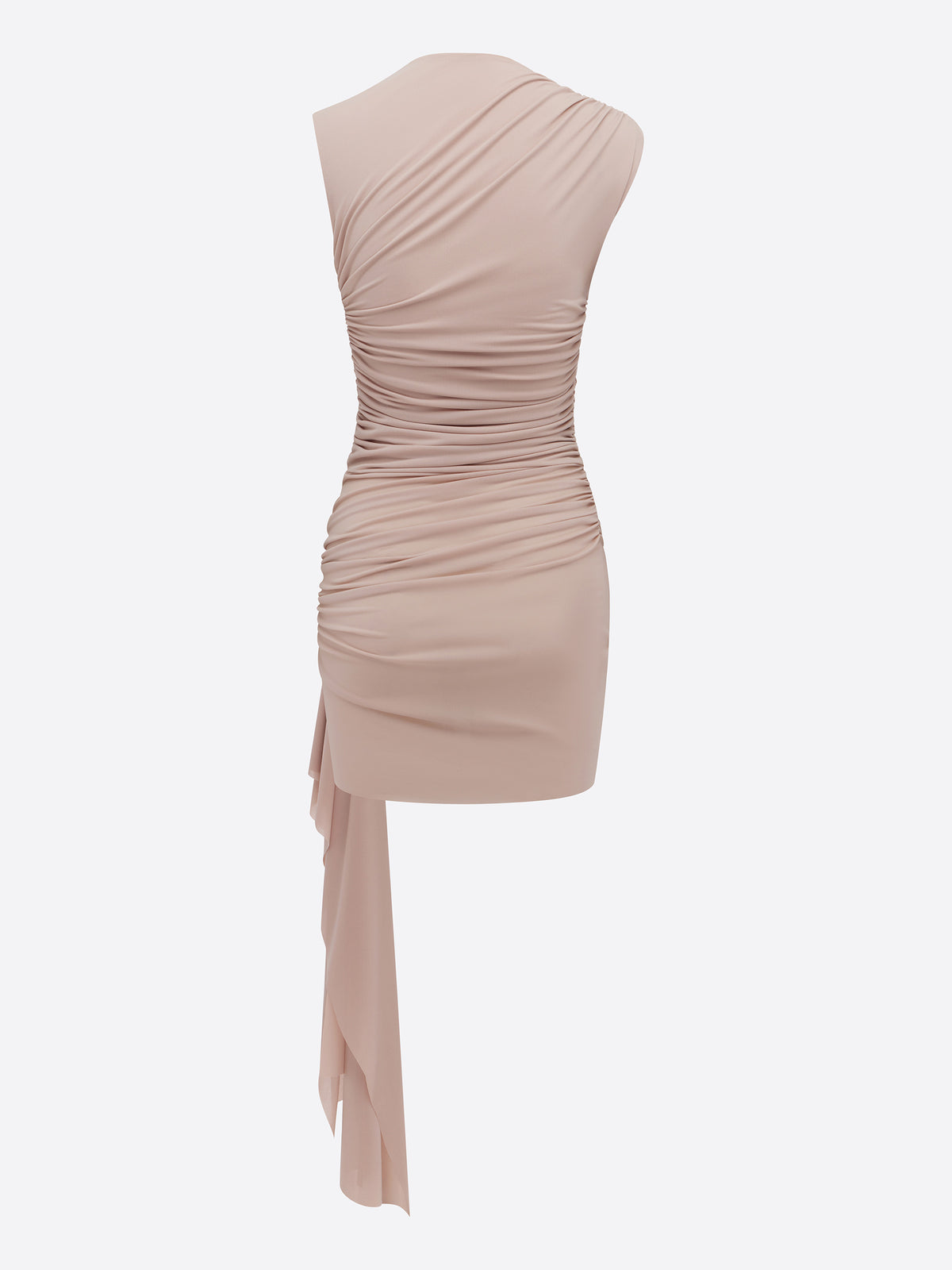 Sleeveless Drape Mini Dress in Crepe Jersey - d1881re27-sleeveless-drape-mini-dress-in-crepe-jersey-bare-12.jpg