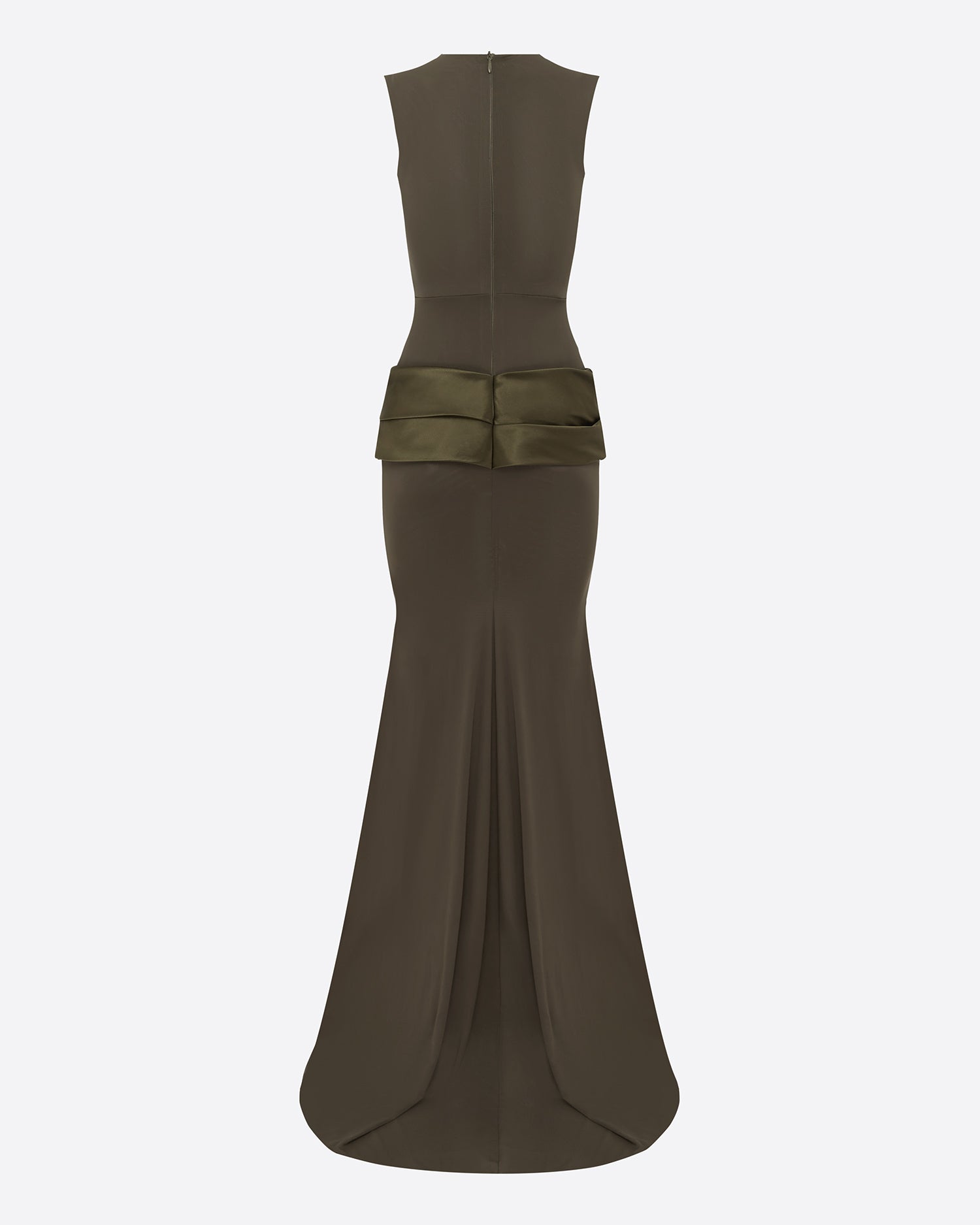 Sleeveless Gown in Stretch Mesh