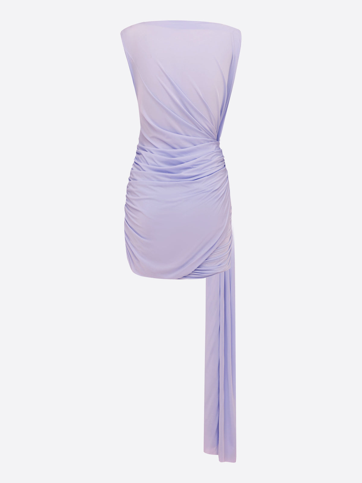 Sleeveless Knot Mini Dress in Fine Jersey
