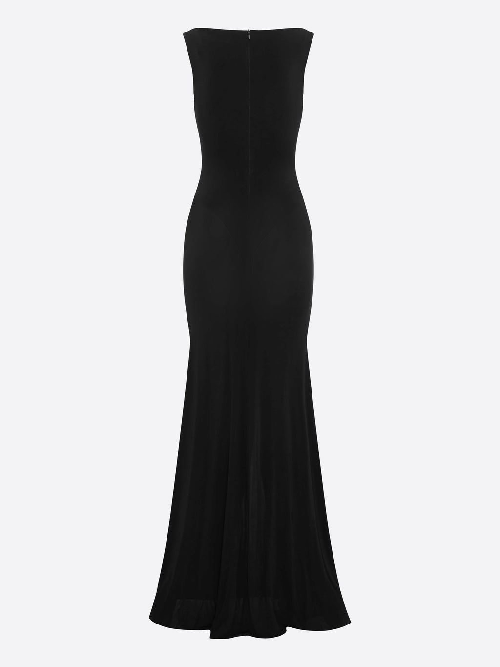 Sleeveless Twist Gown in Dry Jersey