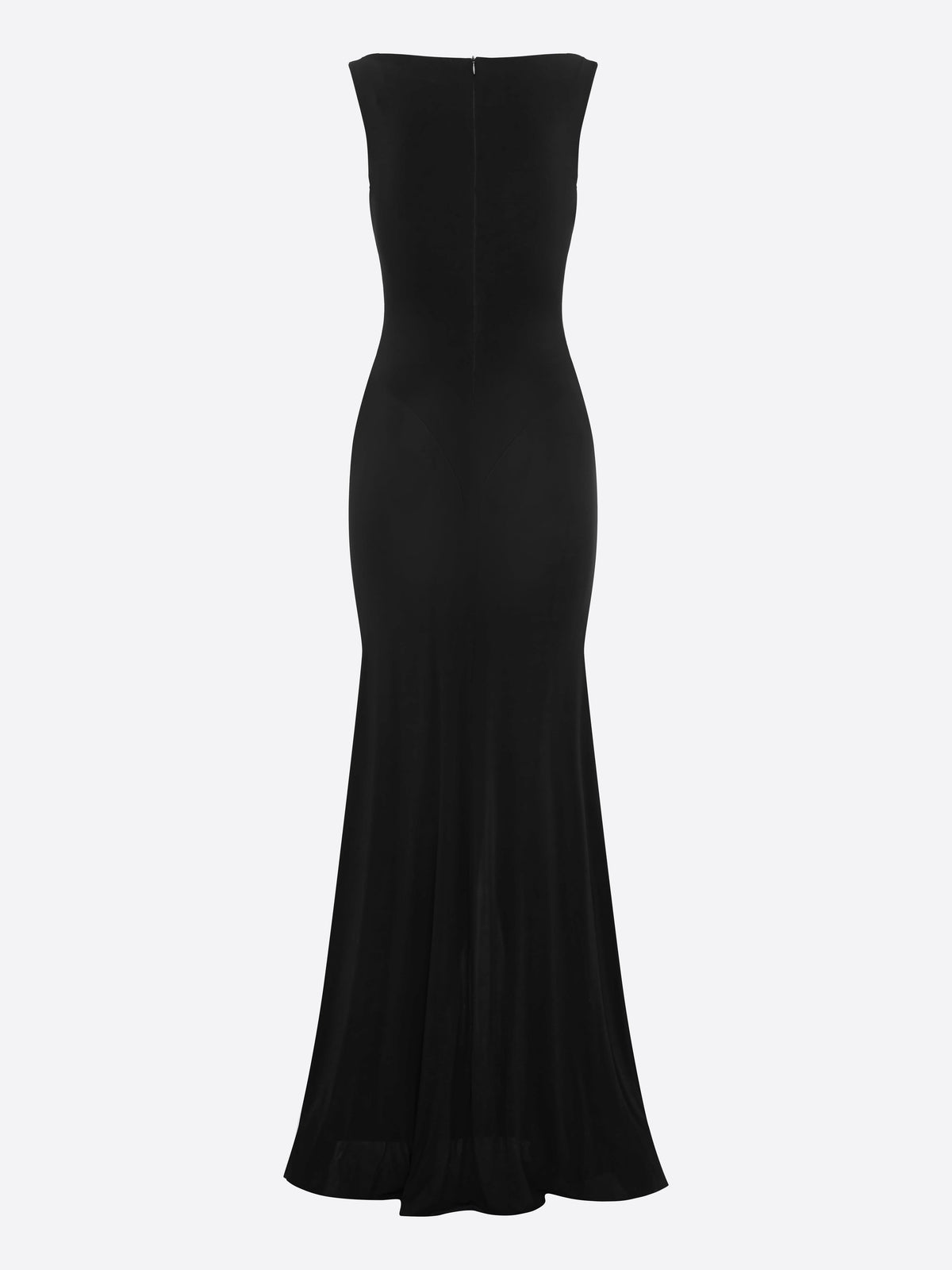 Sleeveless Twist Gown in Dry Jersey