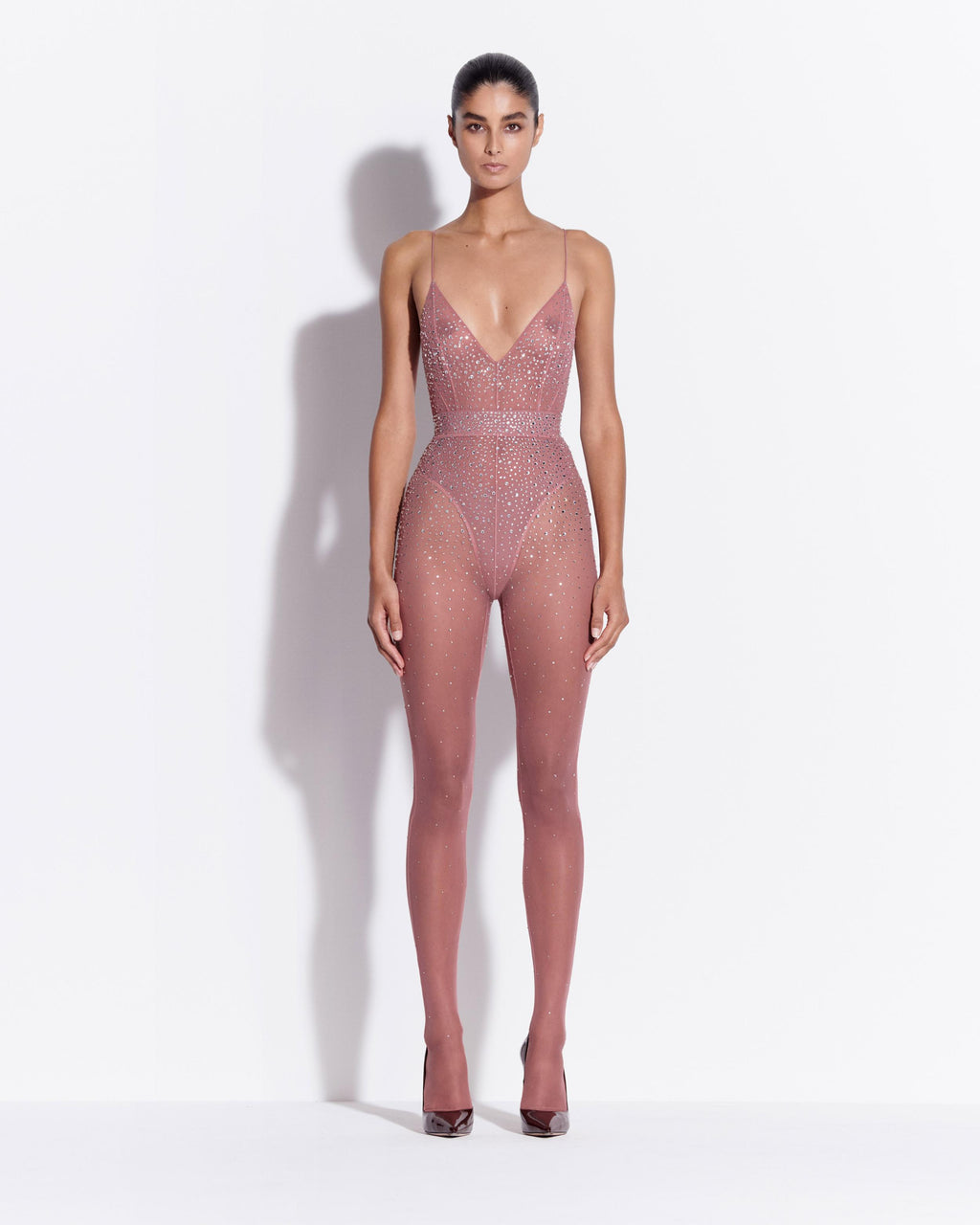 Stocking in Crystal Mesh