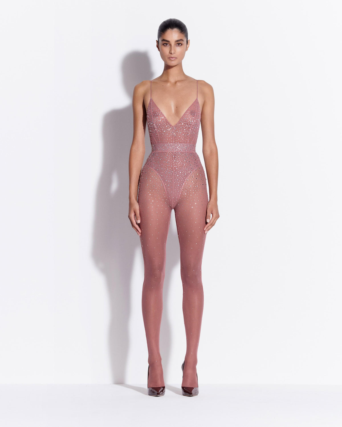 Stocking in Crystal Mesh