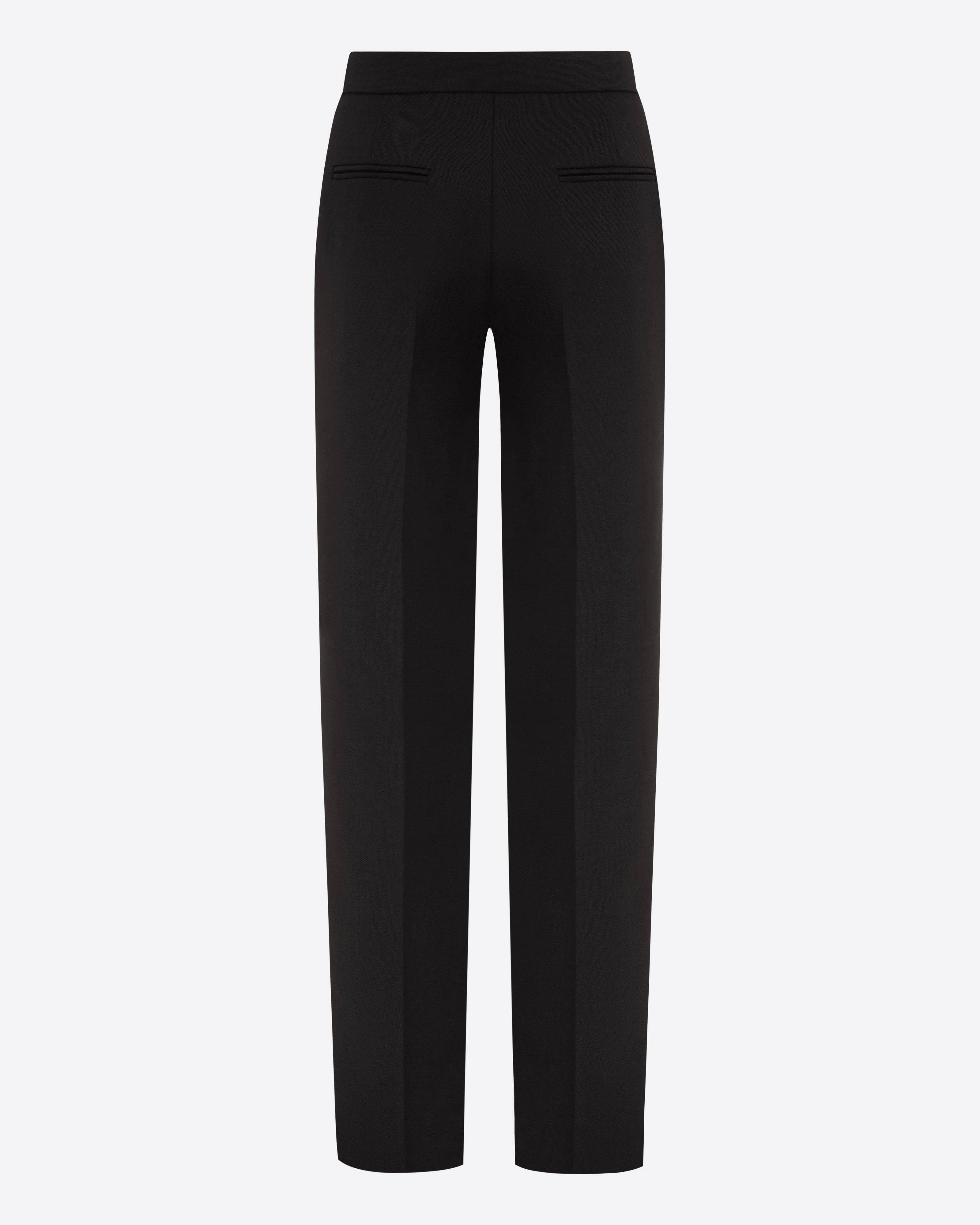 Straight Trouser in Wool Suiting