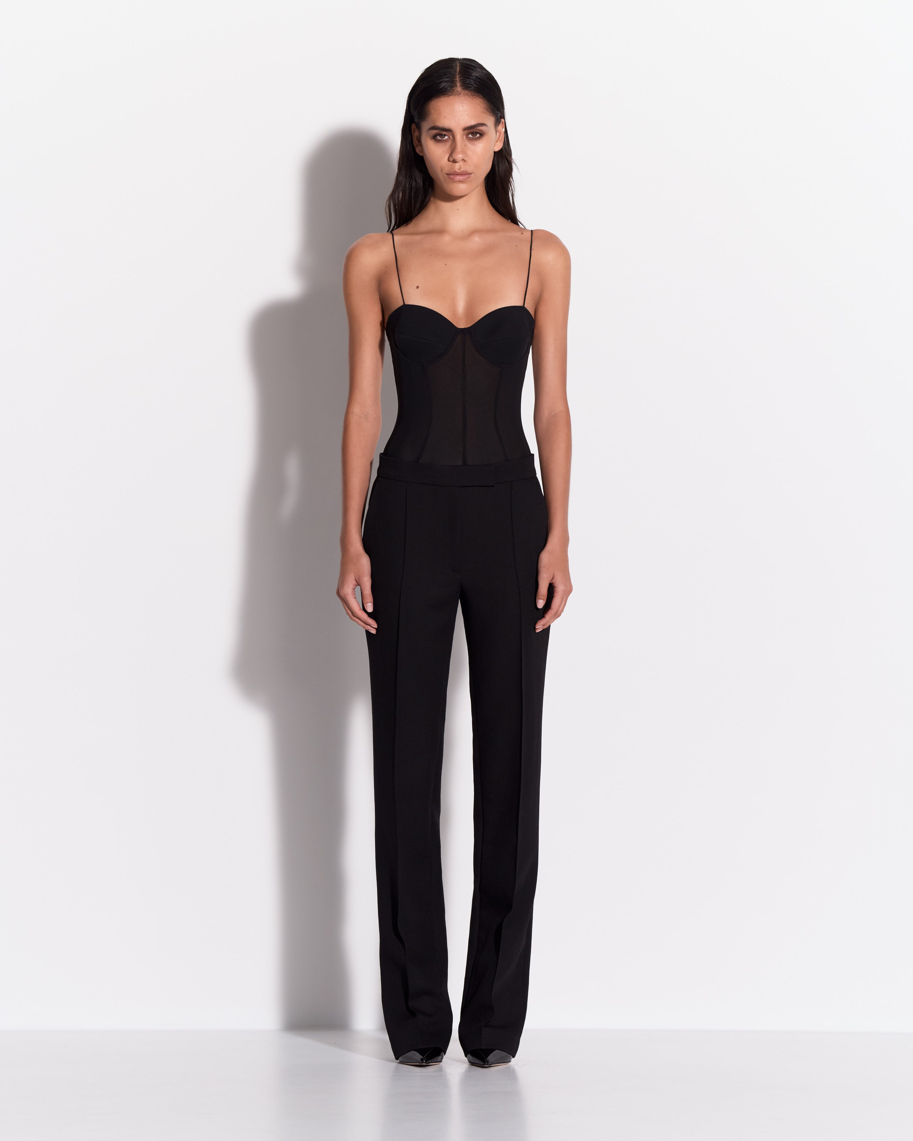 Straight Trouser in Wool Suiting