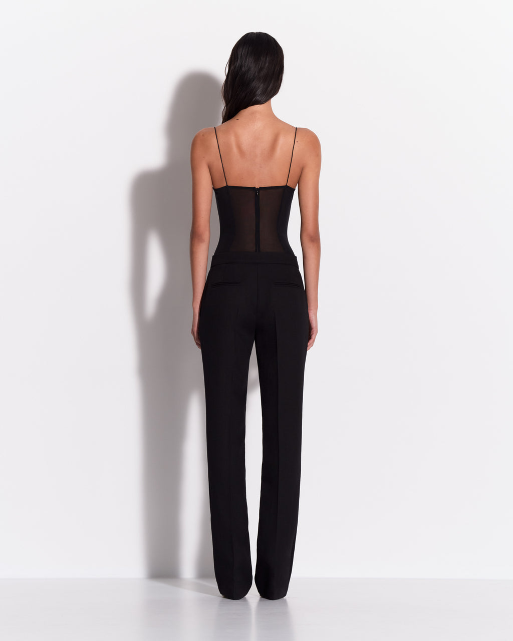 Straight Trouser in Wool Suiting