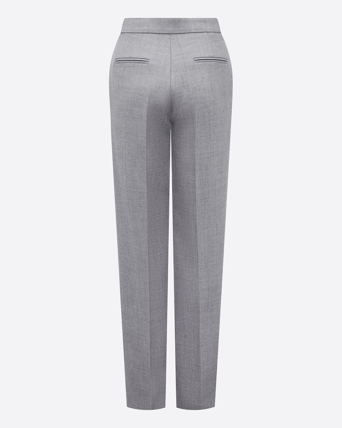 Straight Trouser in Wool Suiting