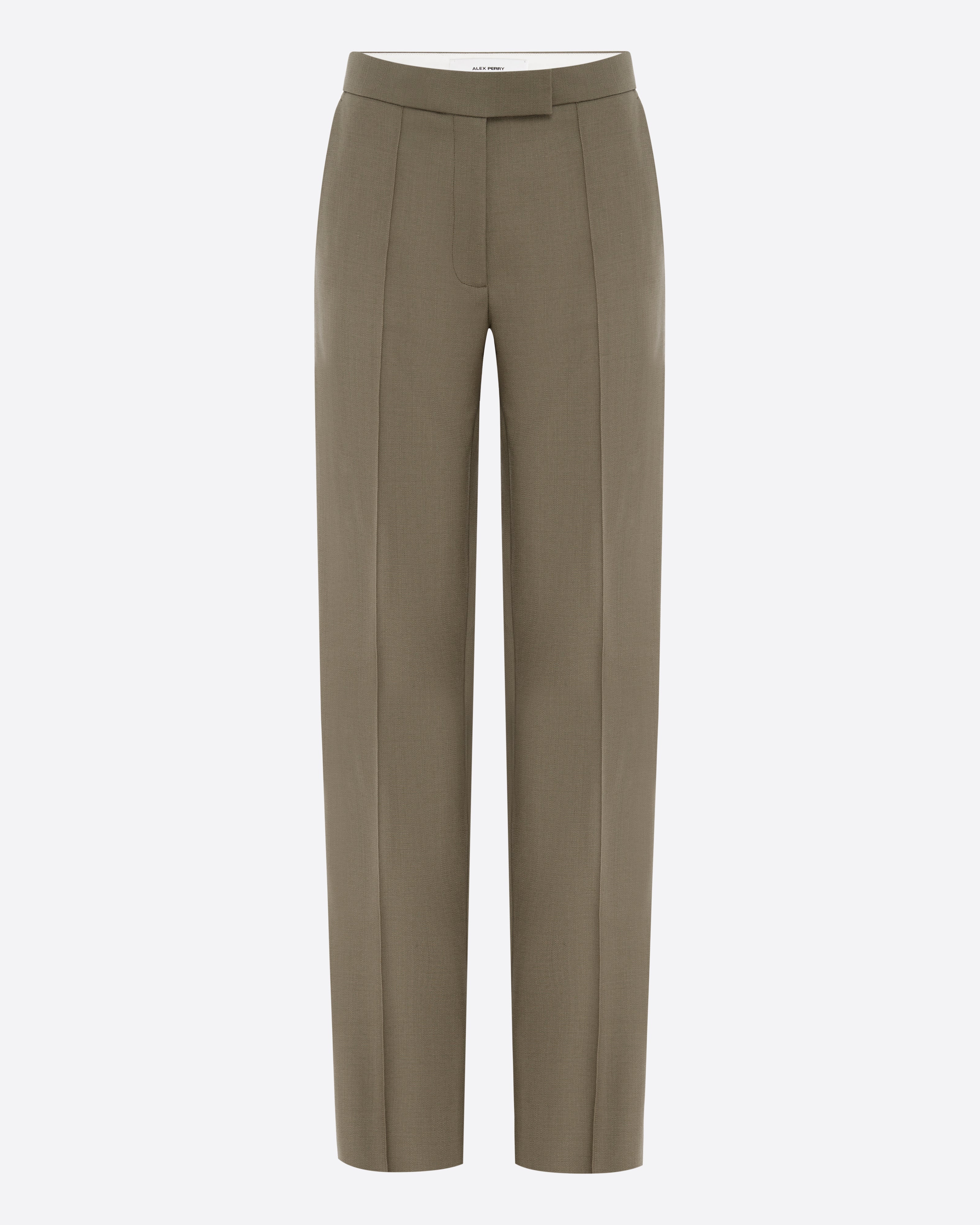 Straight Trouser in Wool Suiting