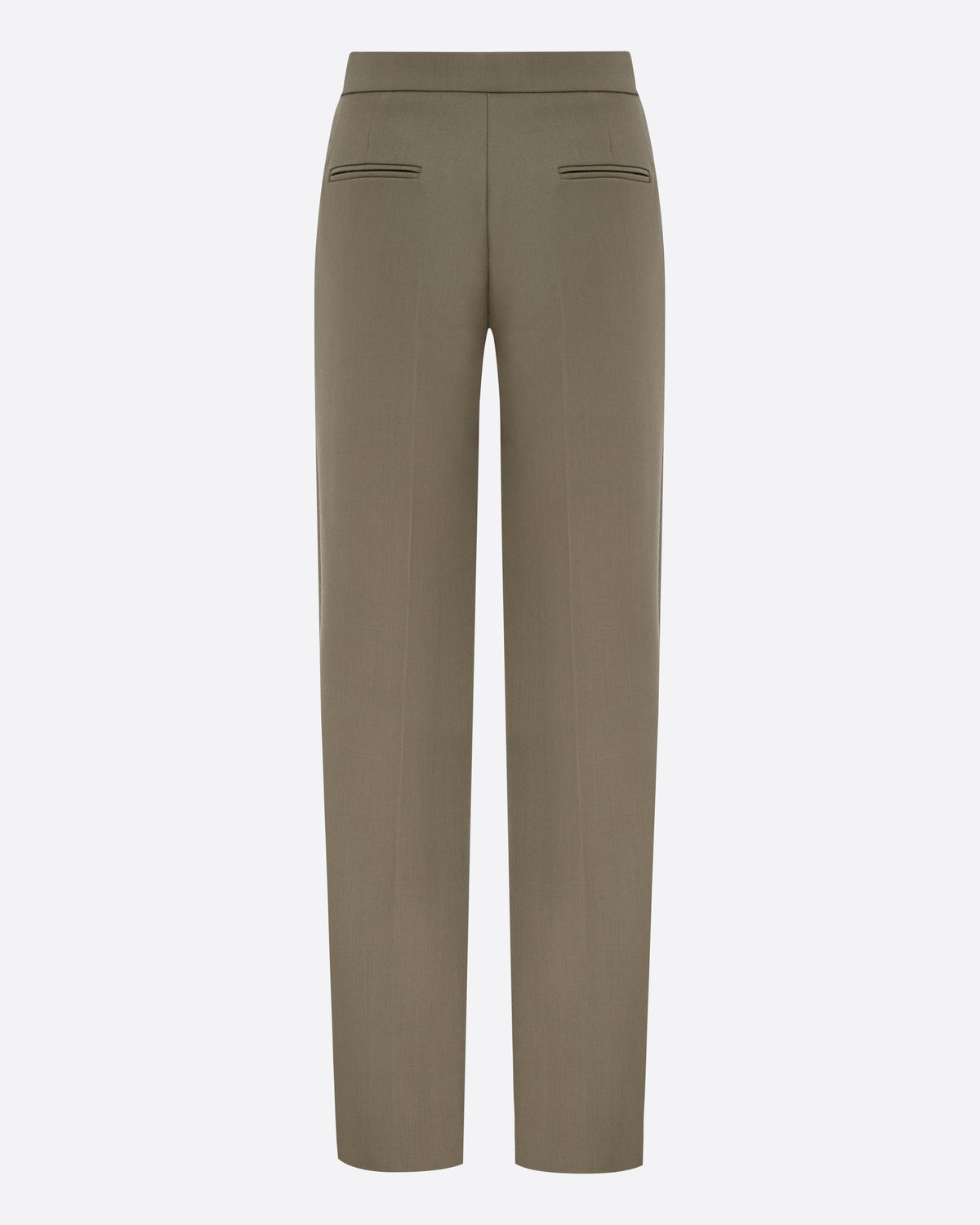 Straight Trouser in Wool Suiting