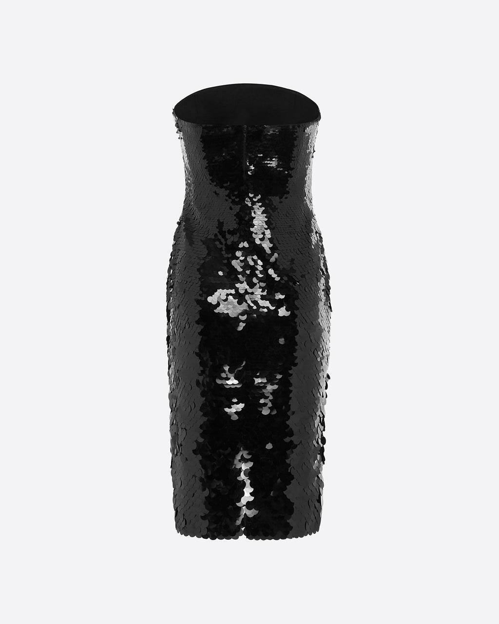 Strapless Curve Dress in Sequin