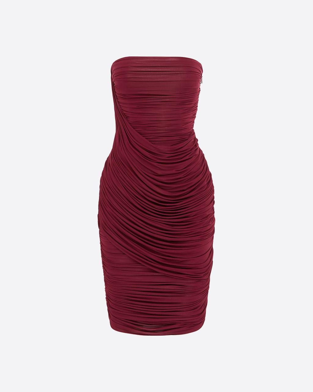 Strapless Drape Dress in Jersey