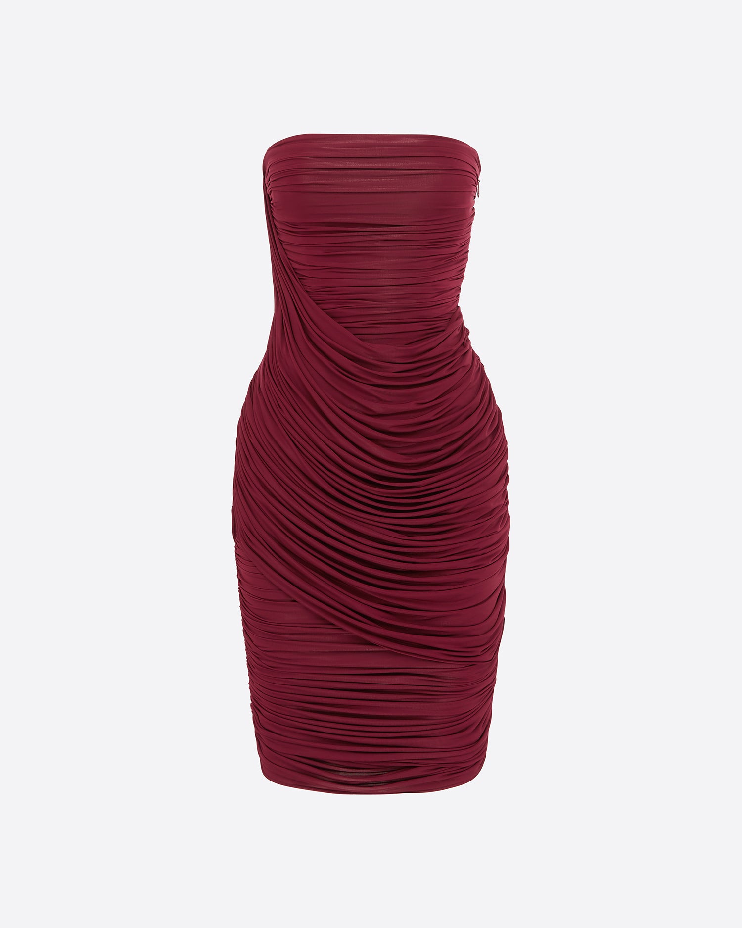 Strapless Drape Dress in Jersey