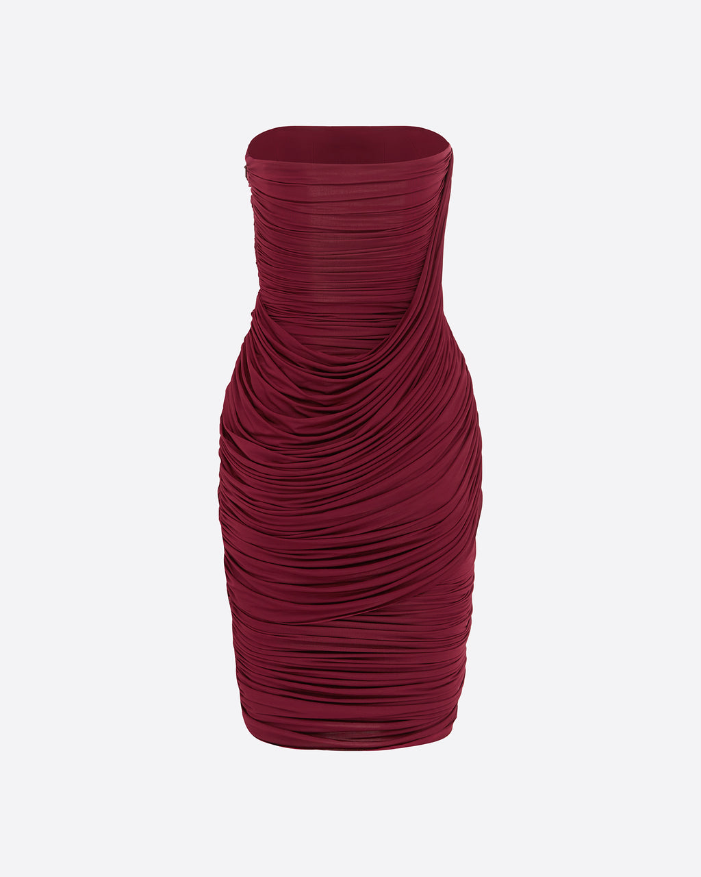 Strapless Drape Dress in Jersey