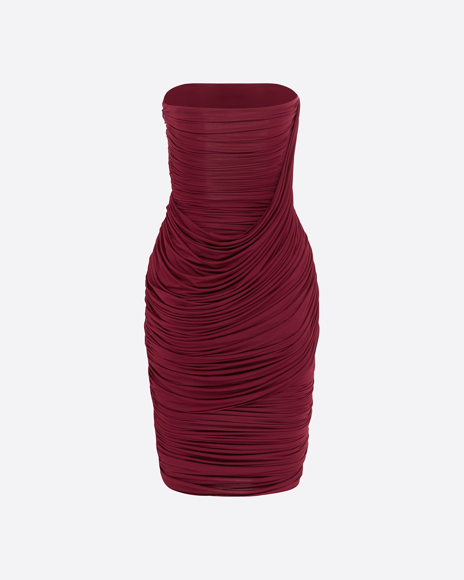 Strapless Drape Dress in Jersey