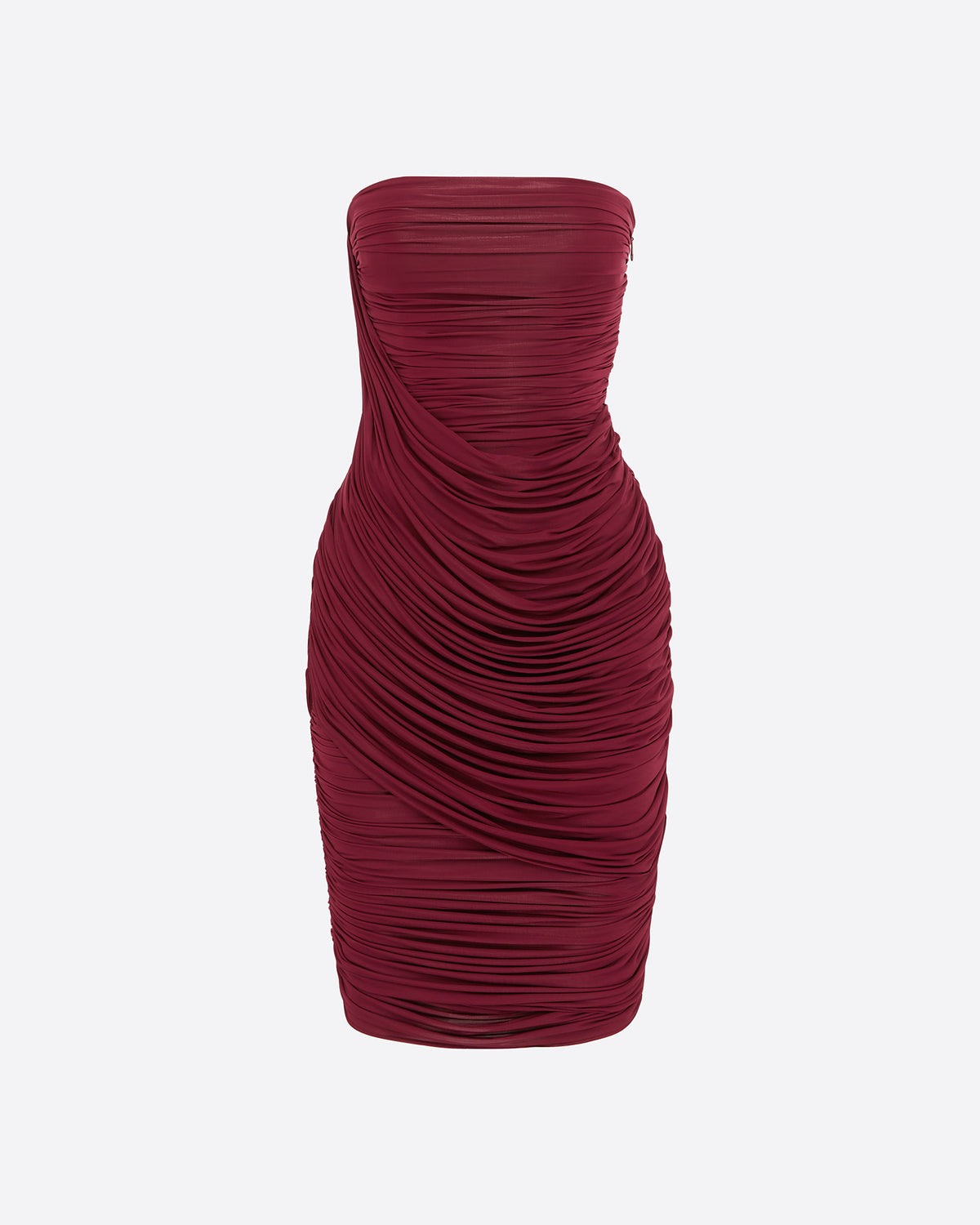 Strapless Drape Dress in Jersey