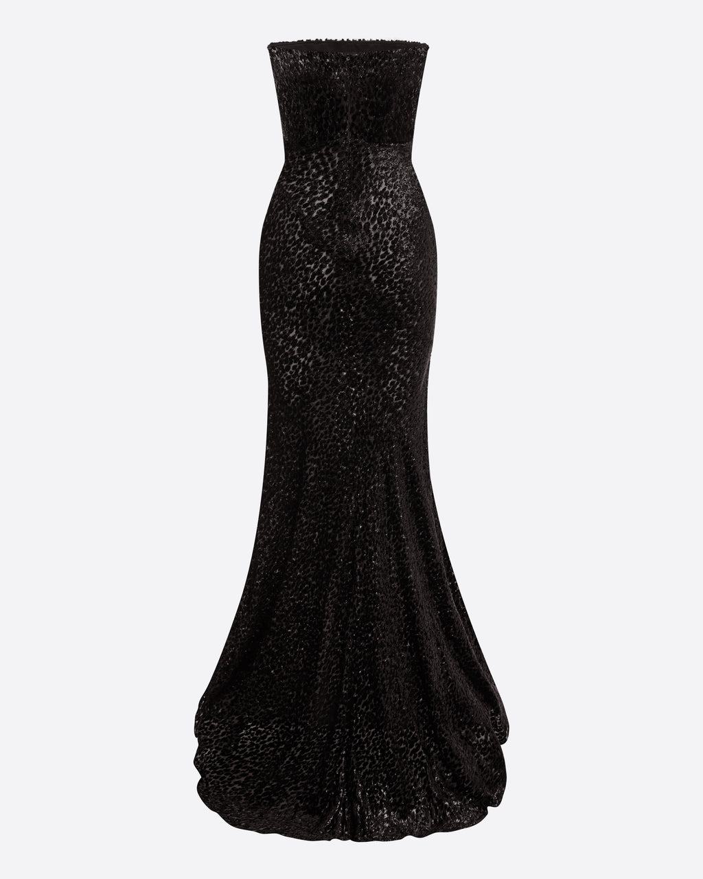 Strapless Drape Gown in Devoré