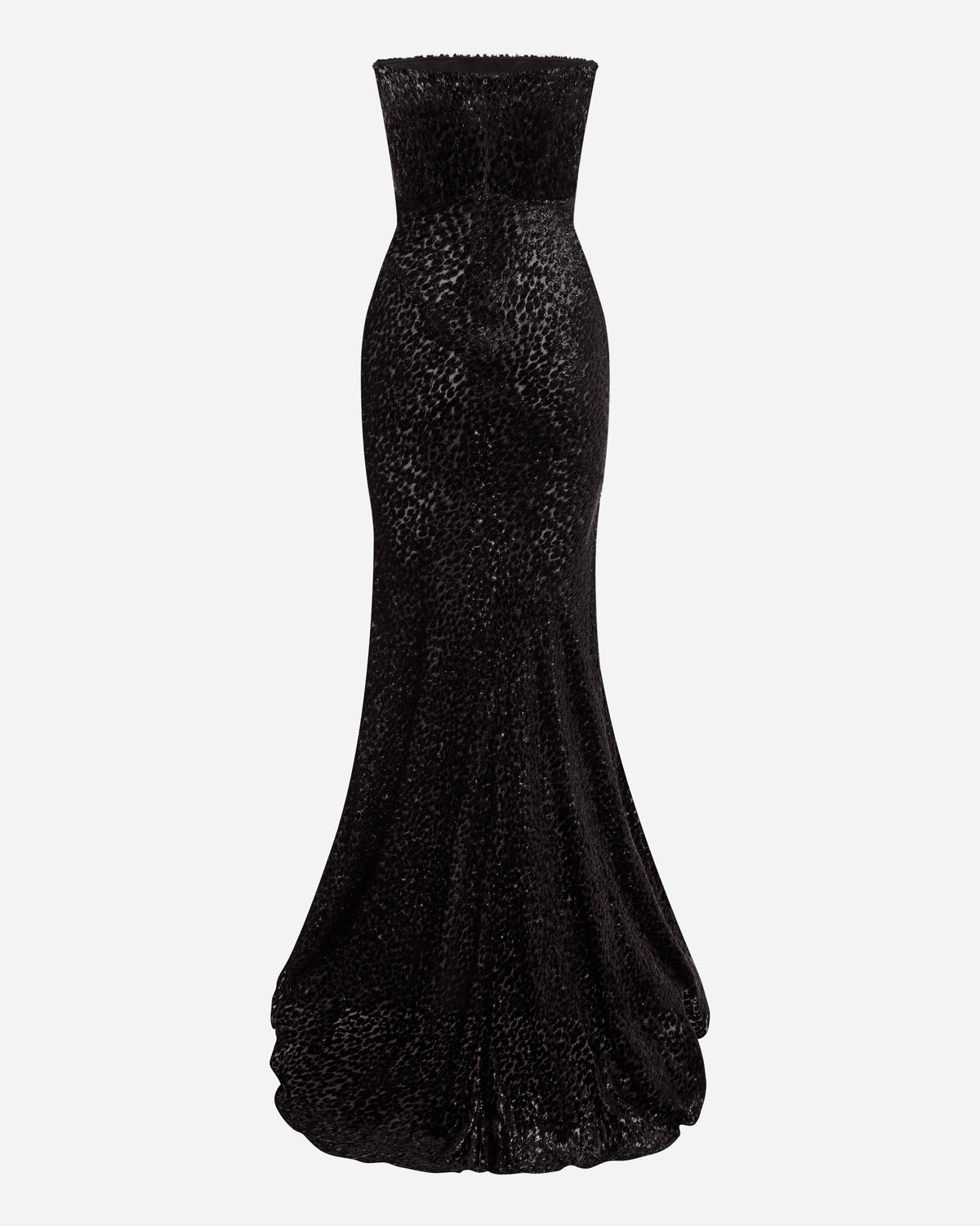 Strapless Drape Gown in Devoré