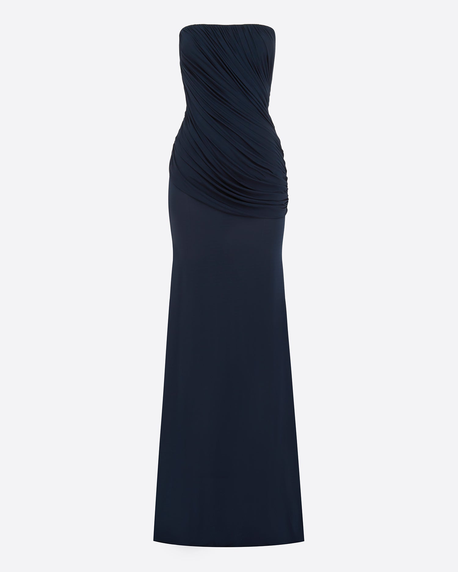 Strapless Drape Gown in Jersey