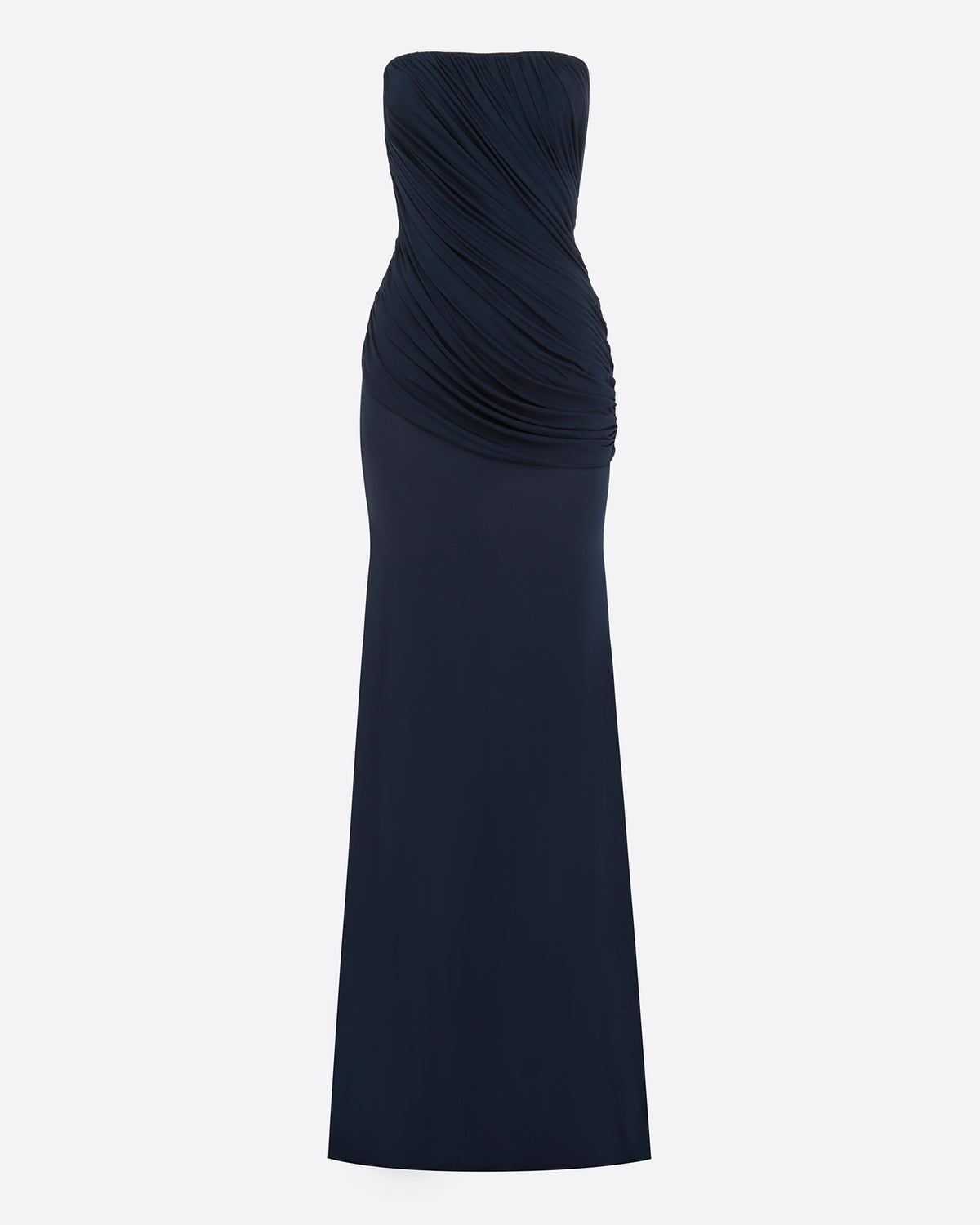 Strapless Drape Gown in Jersey