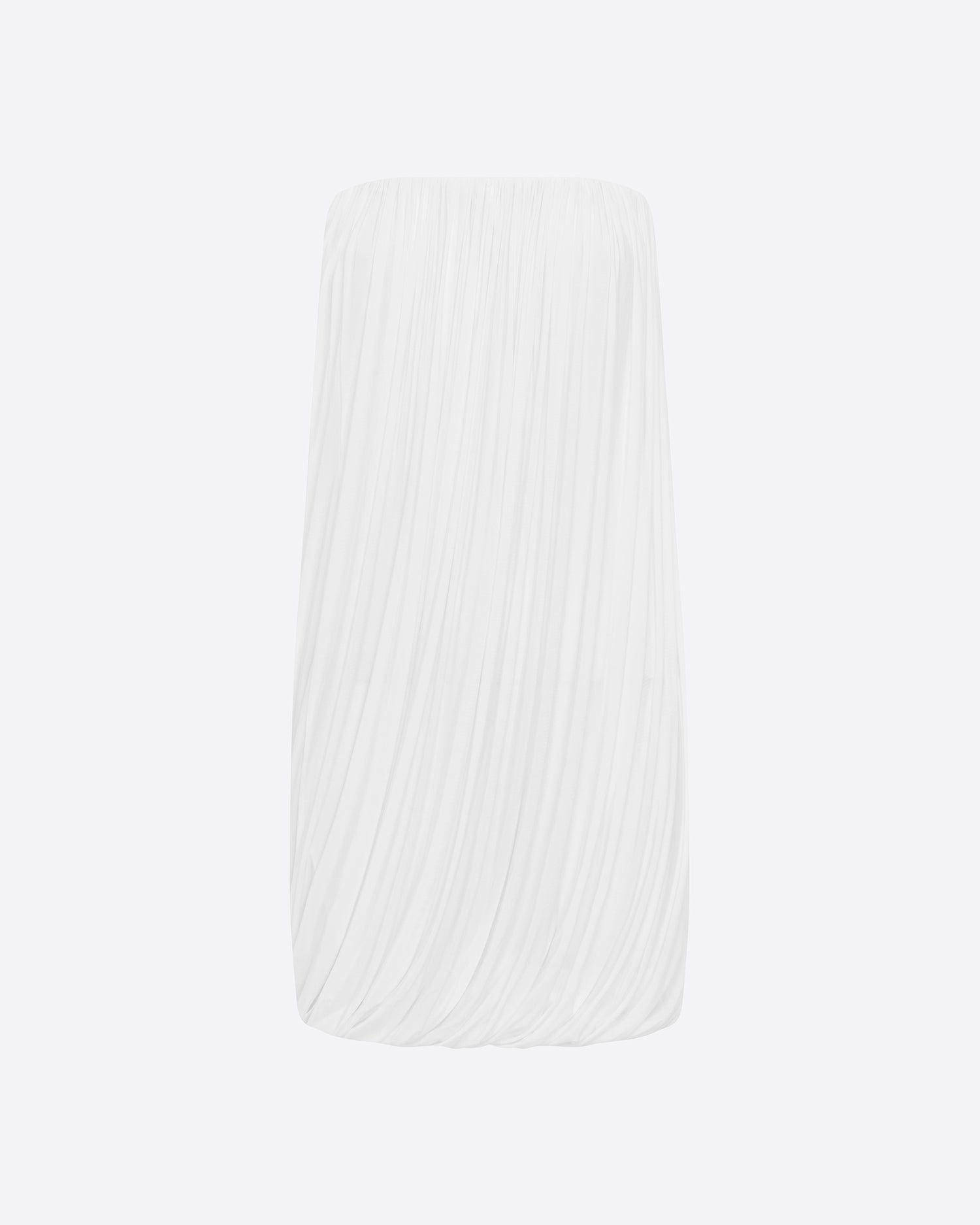 Strapless Drape Mini Dress in Jersey