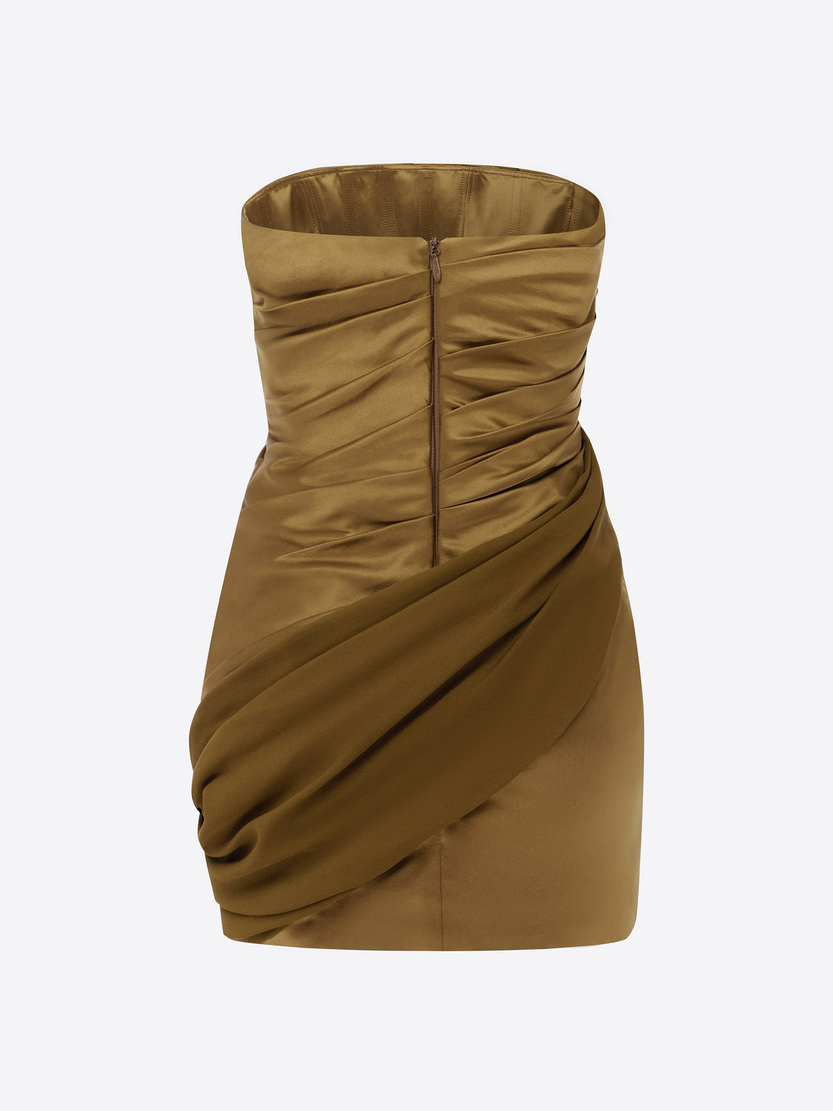Strapless Draped Mini Dress in Duchess Satin Georgette - d1855re27-strapless-draped-mini-dress-in-duchess-satin-georgette-bronze-12.jpg