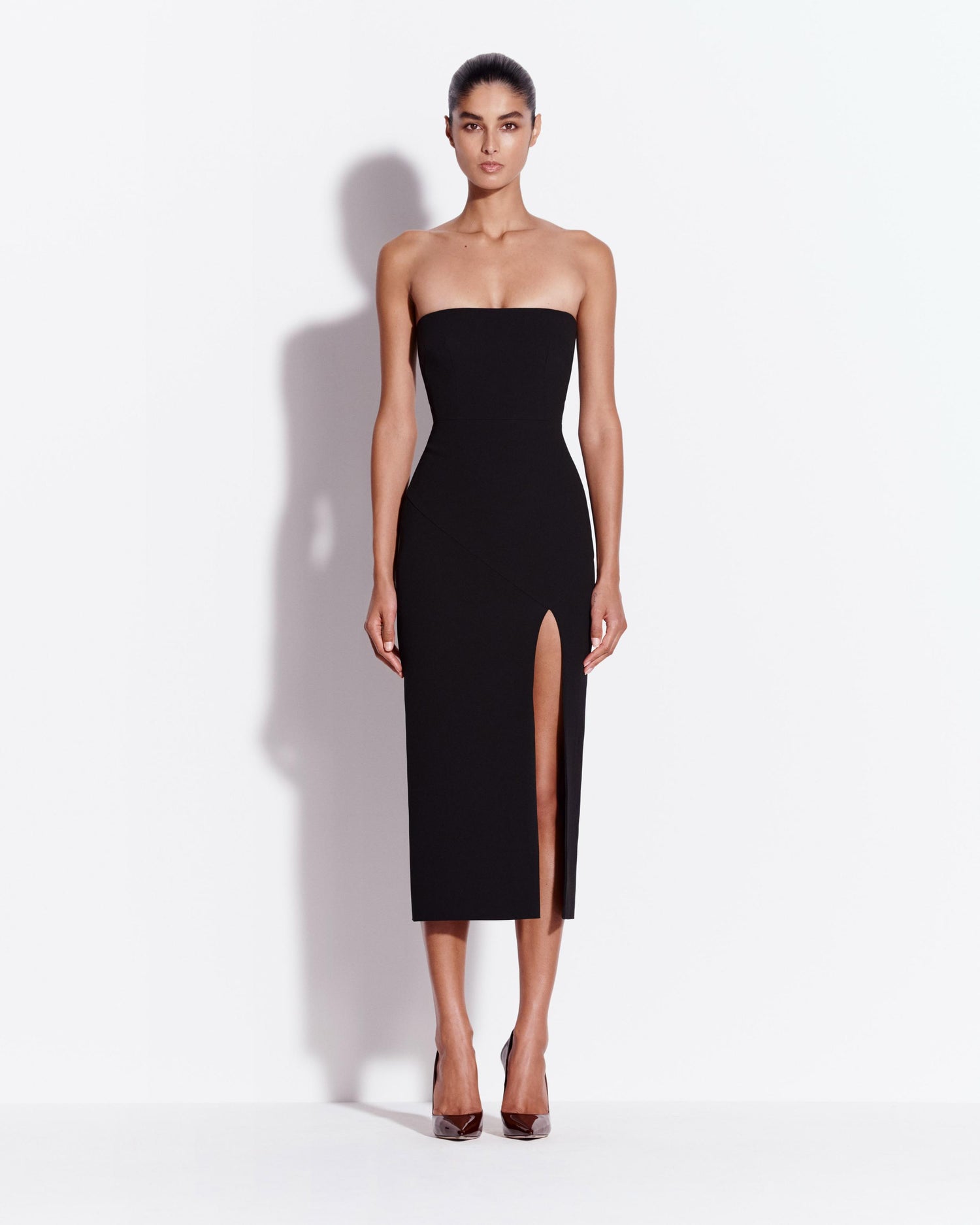 Strapless Dress in Crepe