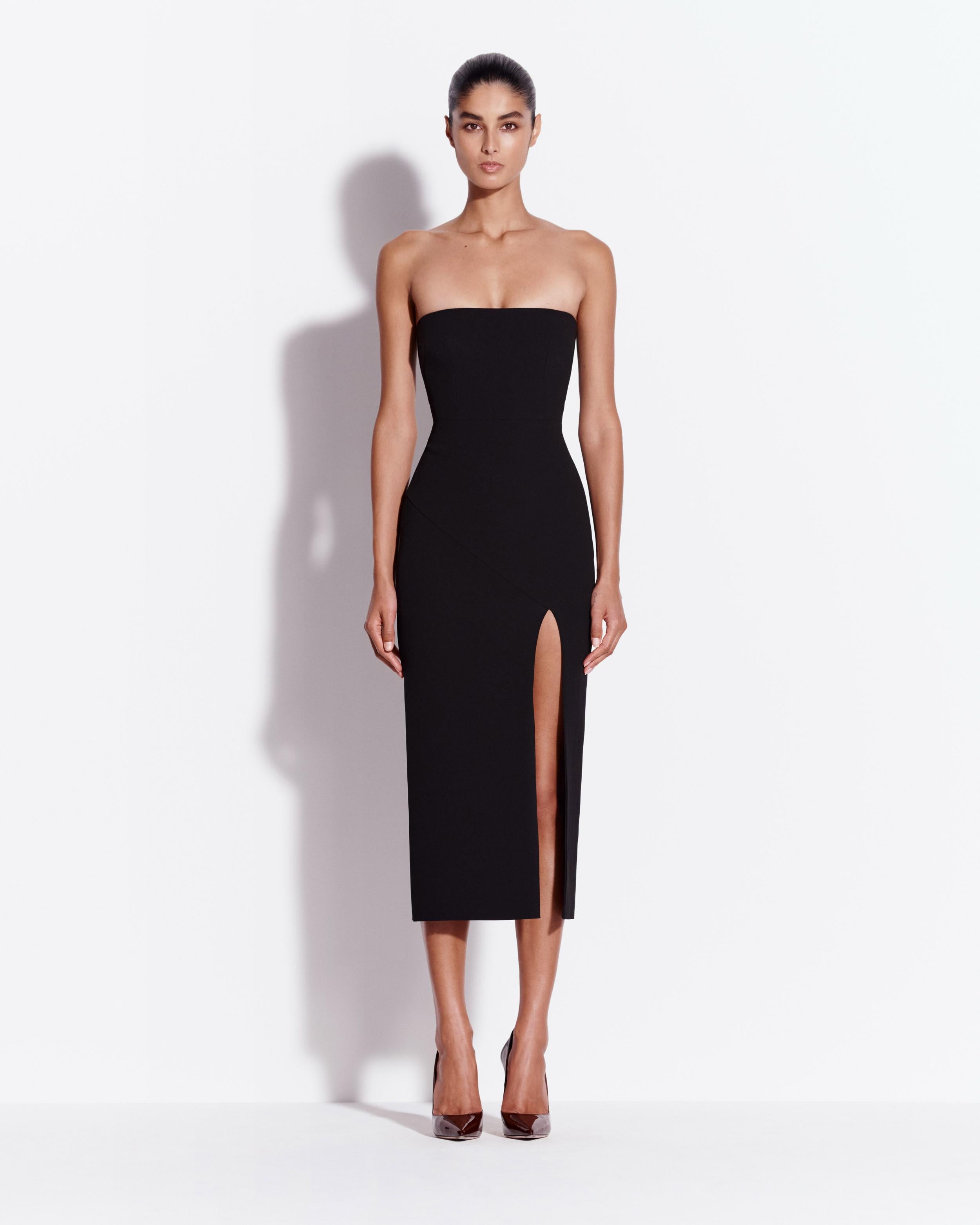 Strapless Dress in Crepe