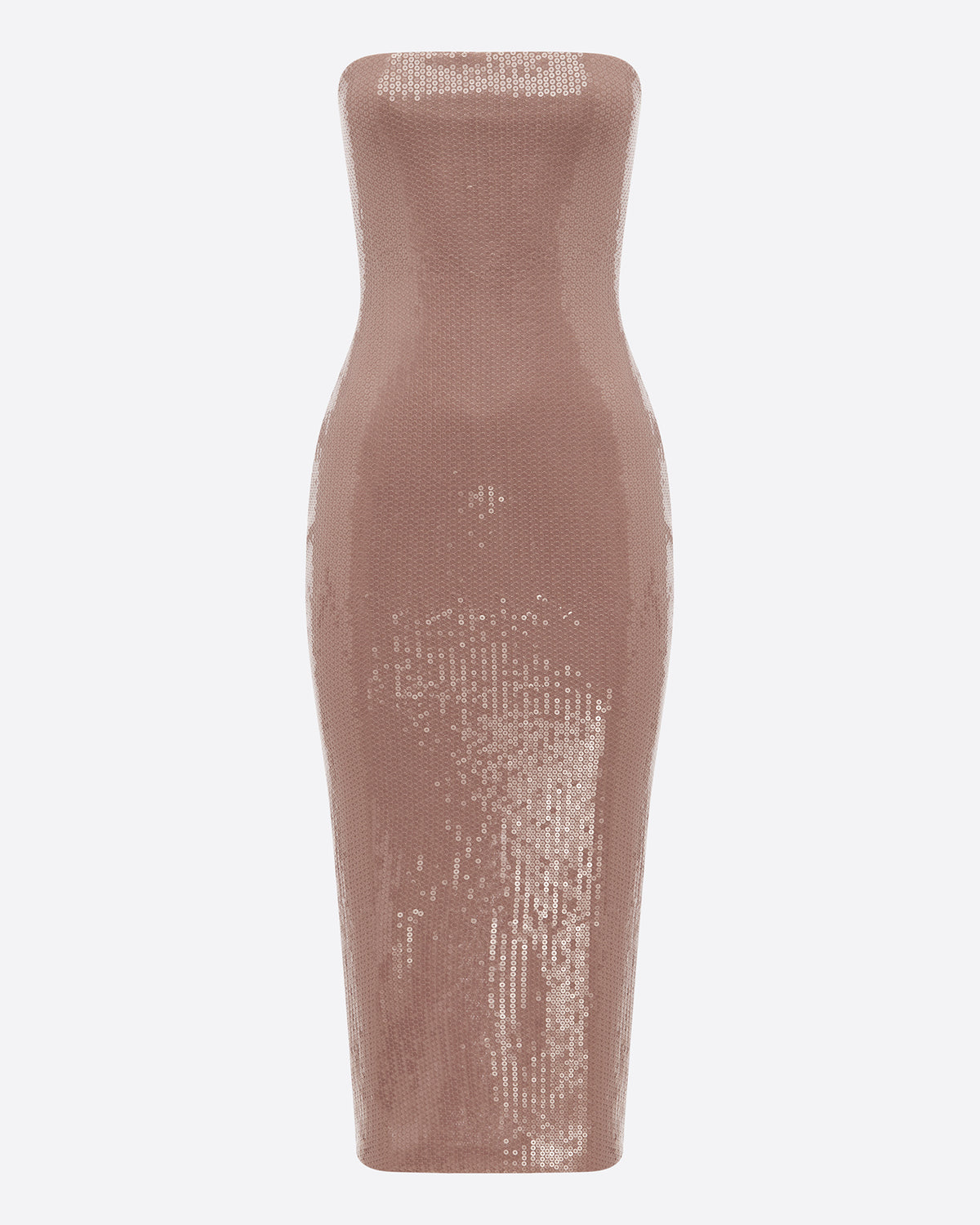 Strapless Dress in Sequin Stretch Mesh