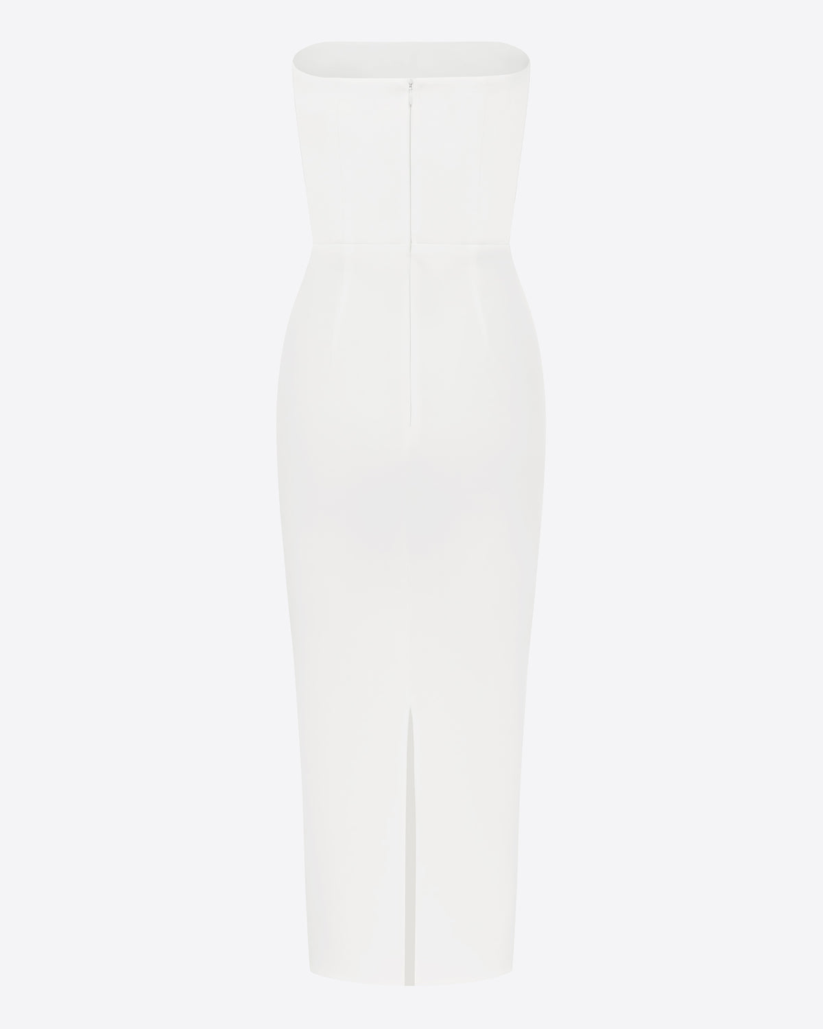 Strapless Dress in Stretch Crepe