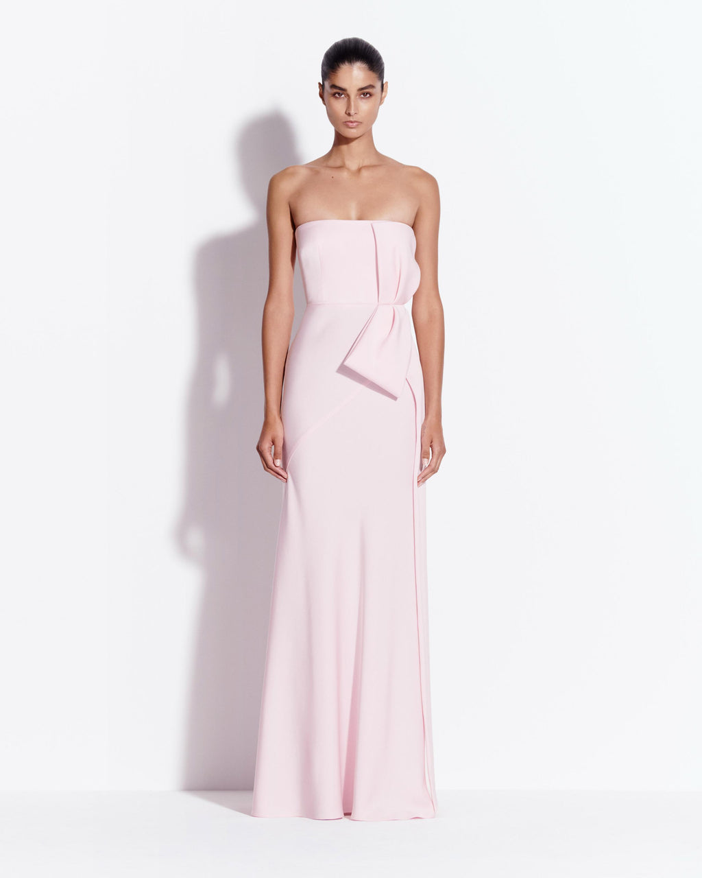 Strapless Gown in Satin Crepe