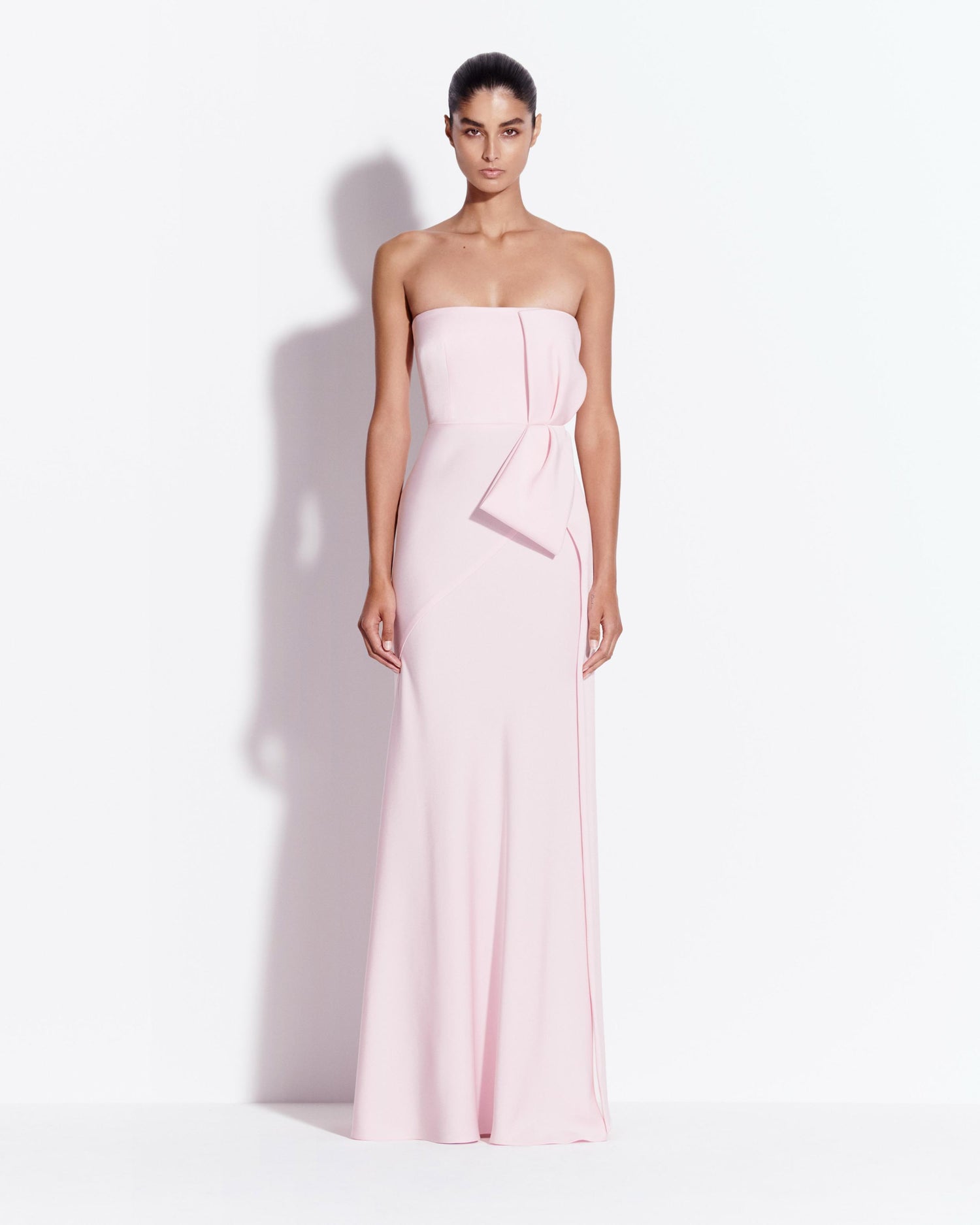 Strapless Gown in Satin Crepe