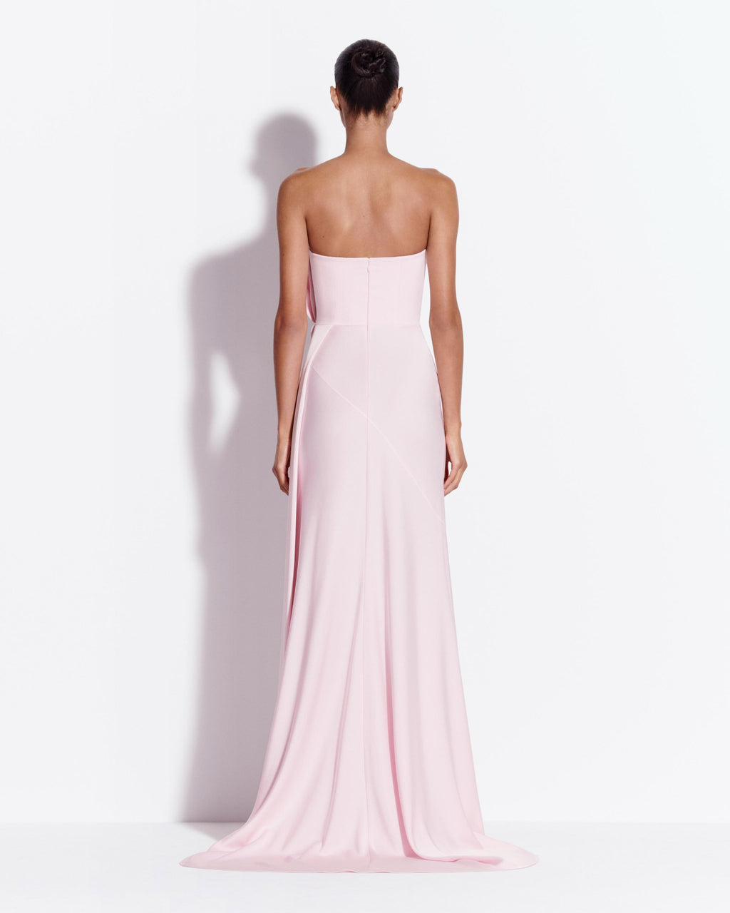 Strapless Gown in Satin Crepe
